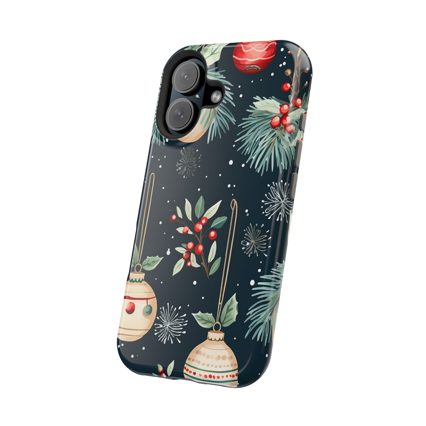 Elegant Christmas Ornaments and Pine - MagSafe iPhone Series Case