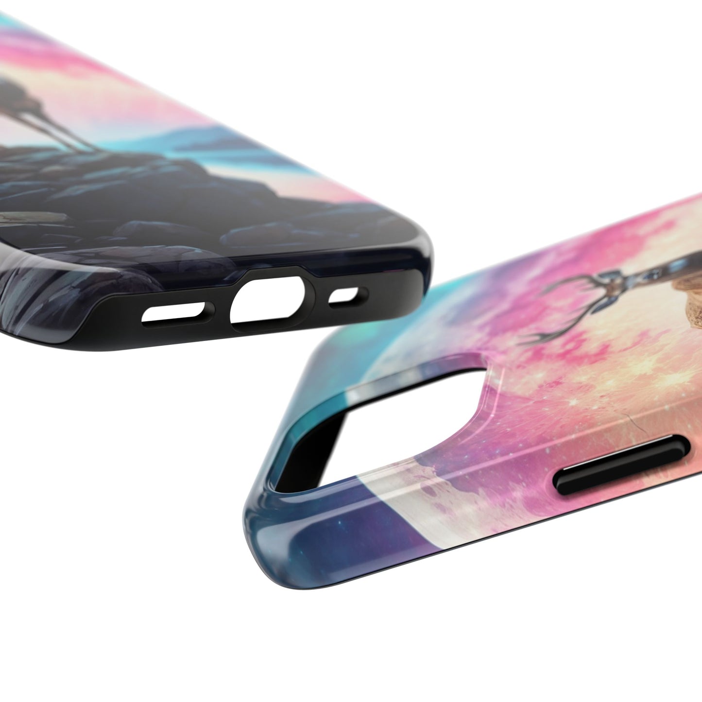 Stag in Moonlit Glow iPhone Case