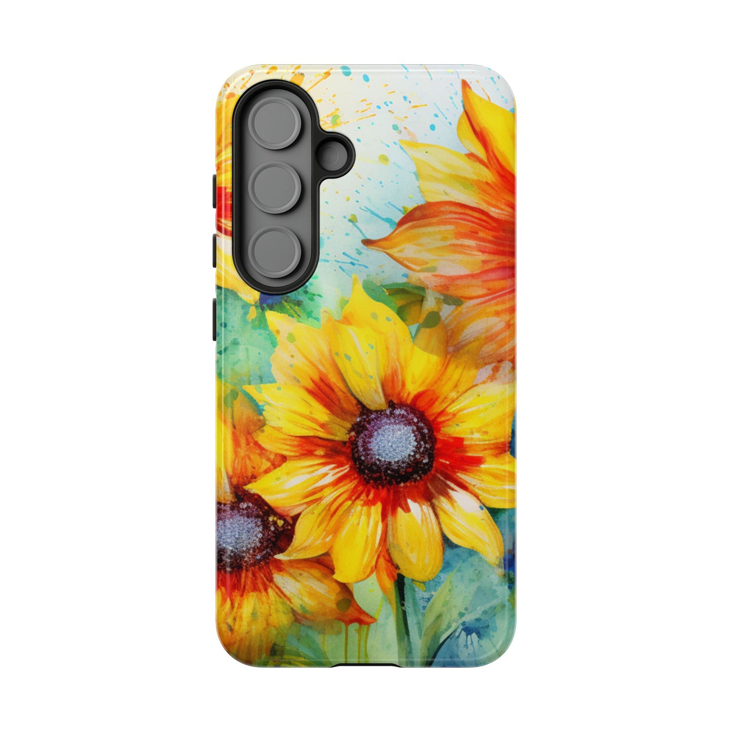Watercolor Sunflower Splash - Samsung Galaxy Series Case