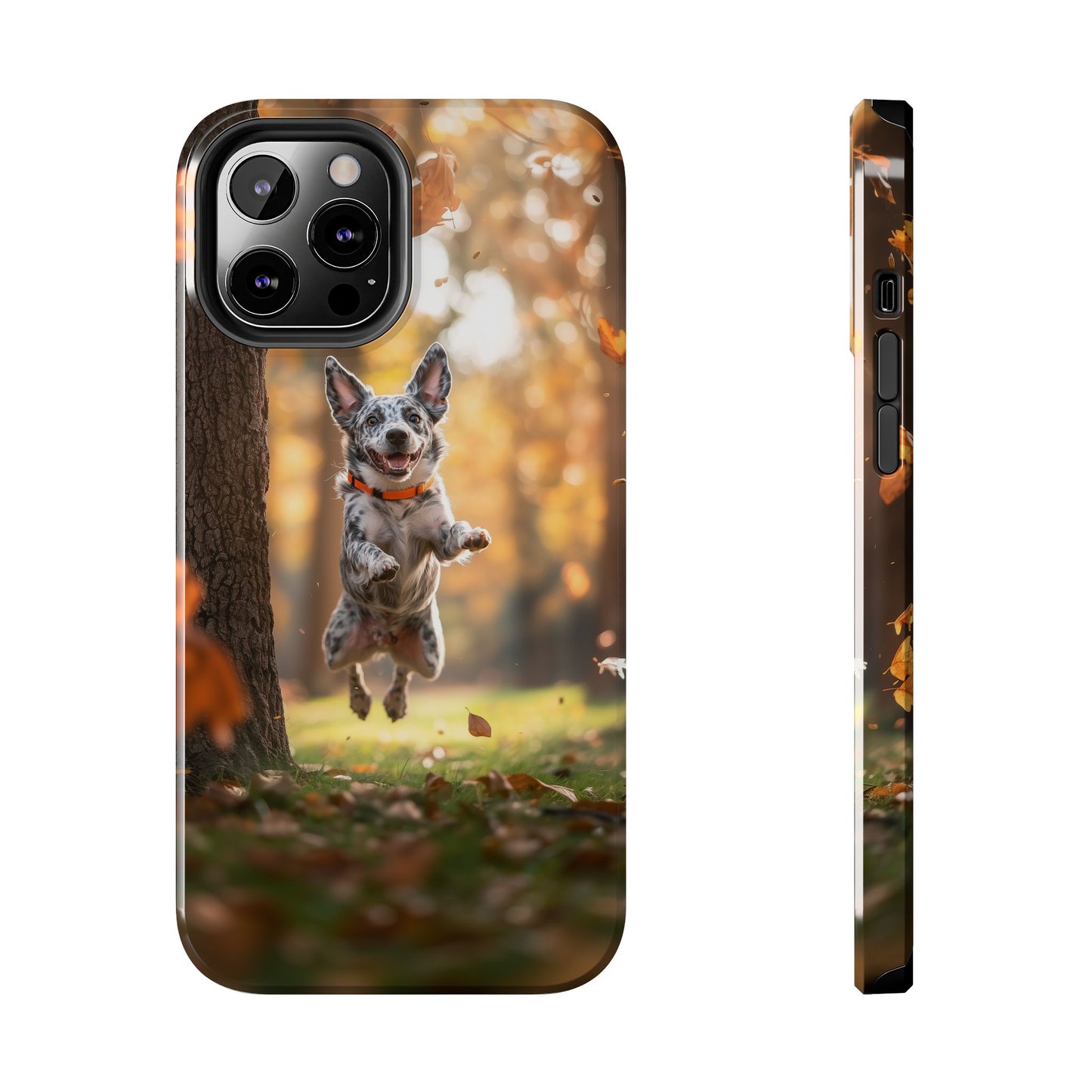 Energetic Blue Heeler Forest Pup Phone Case – Durable Outdoor-Inspired Design