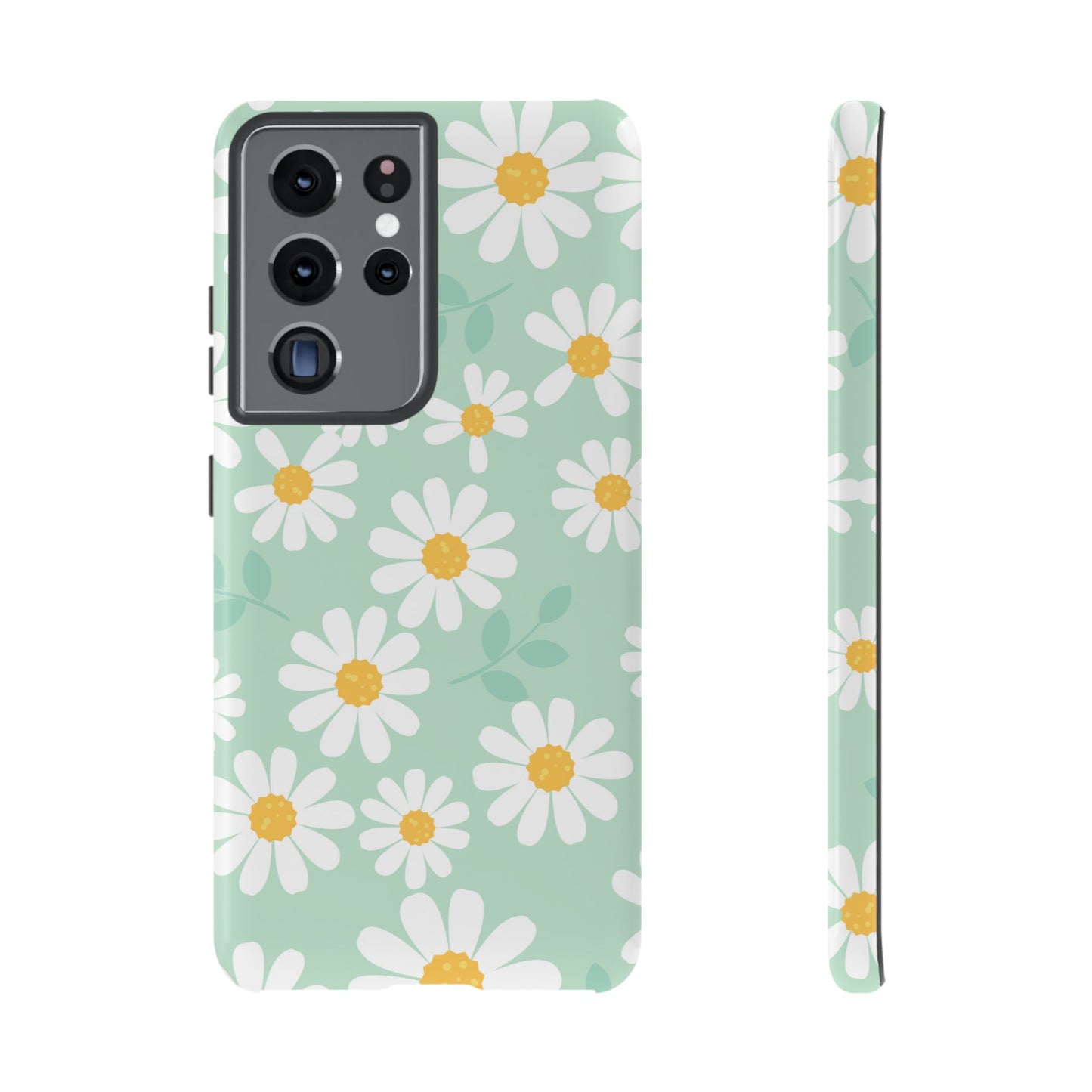 Charming Daisy Floral Tough Samsung Galaxy Case – Spring Pastel Design, Shockproof & Slim