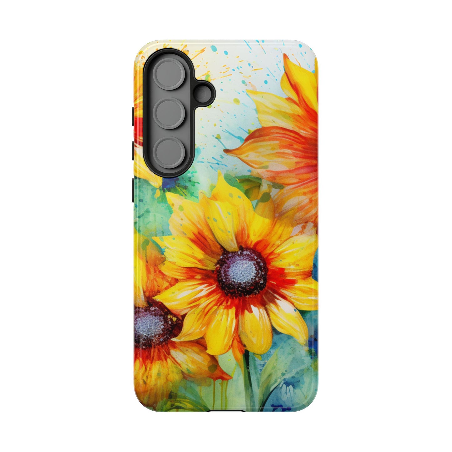 Watercolor Sunflower Splash - Samsung Galaxy Series Case