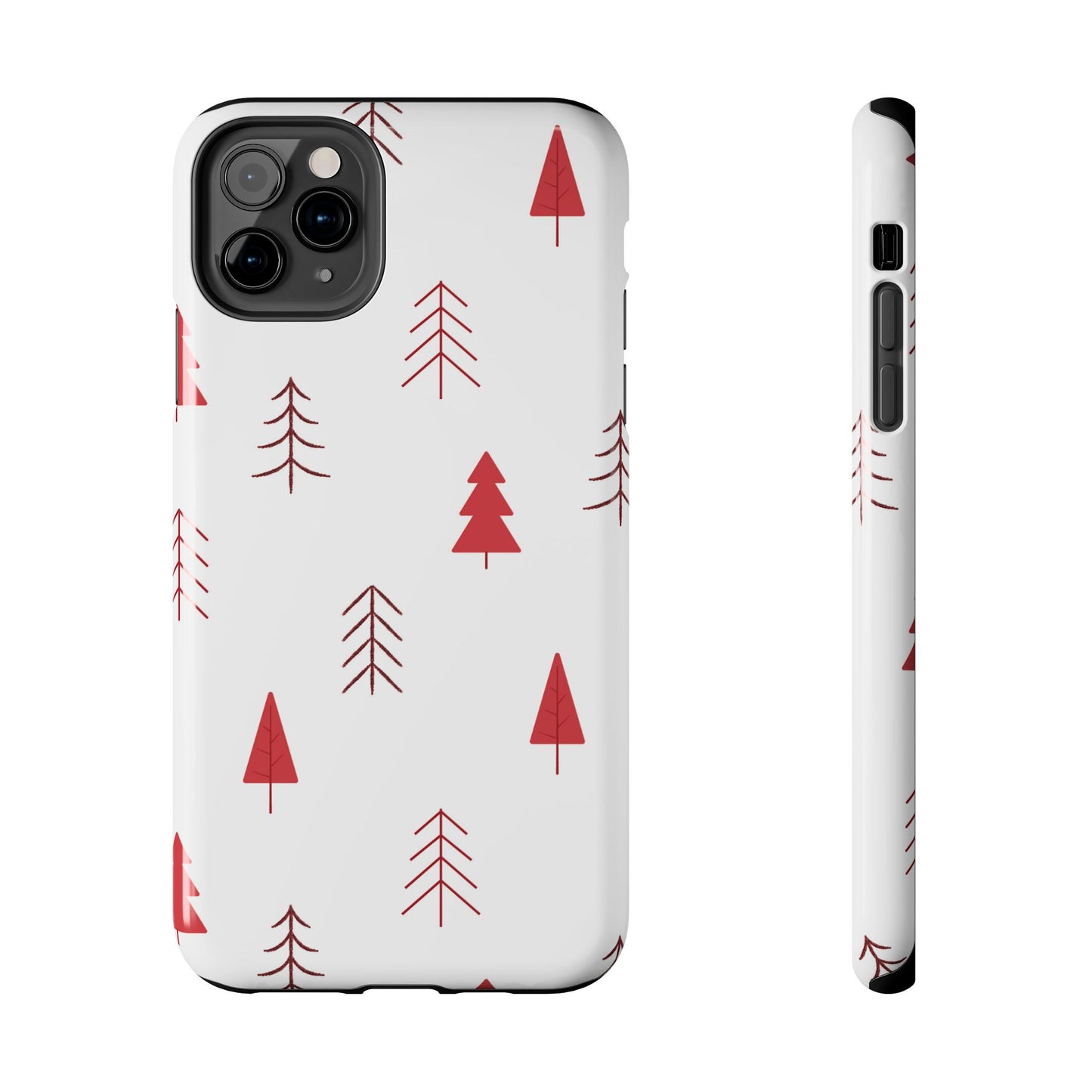 Scandi Red Pine Trees - iPhone Series Case