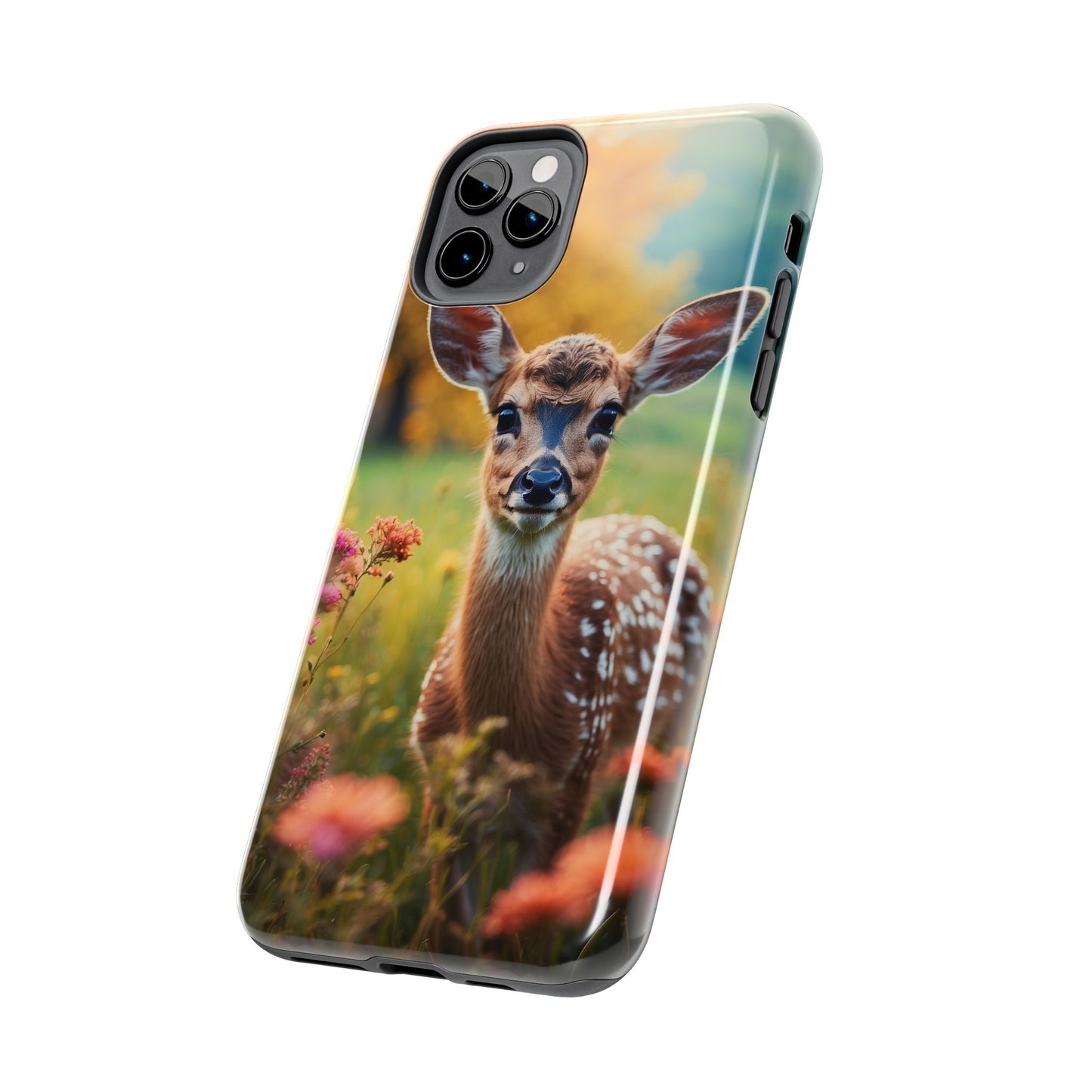 Golden Meadow Fawn iPhone Case