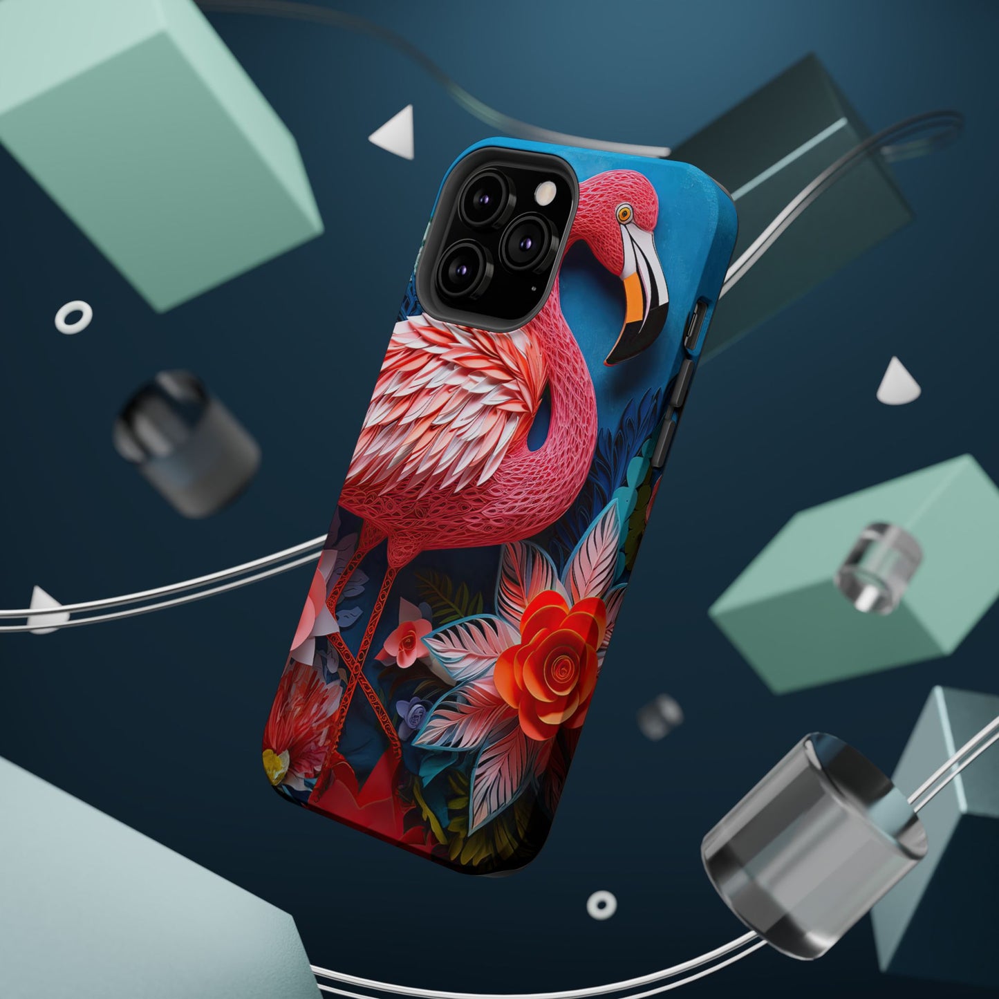 Flamingo Dreams – Bold Tropical MagSafe iPhone Case