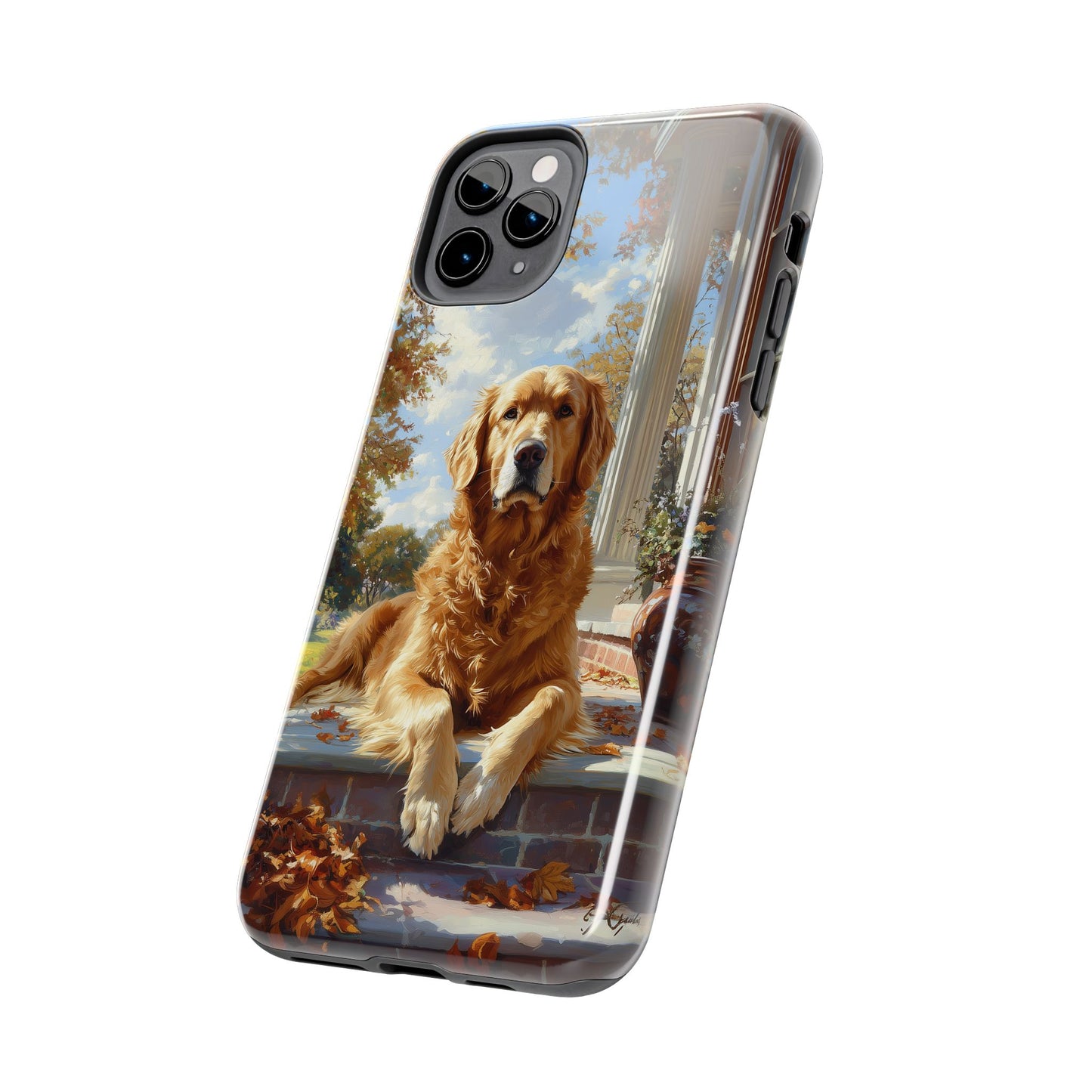 Golden Retriever Autumn Serenity - iPhone Series Case