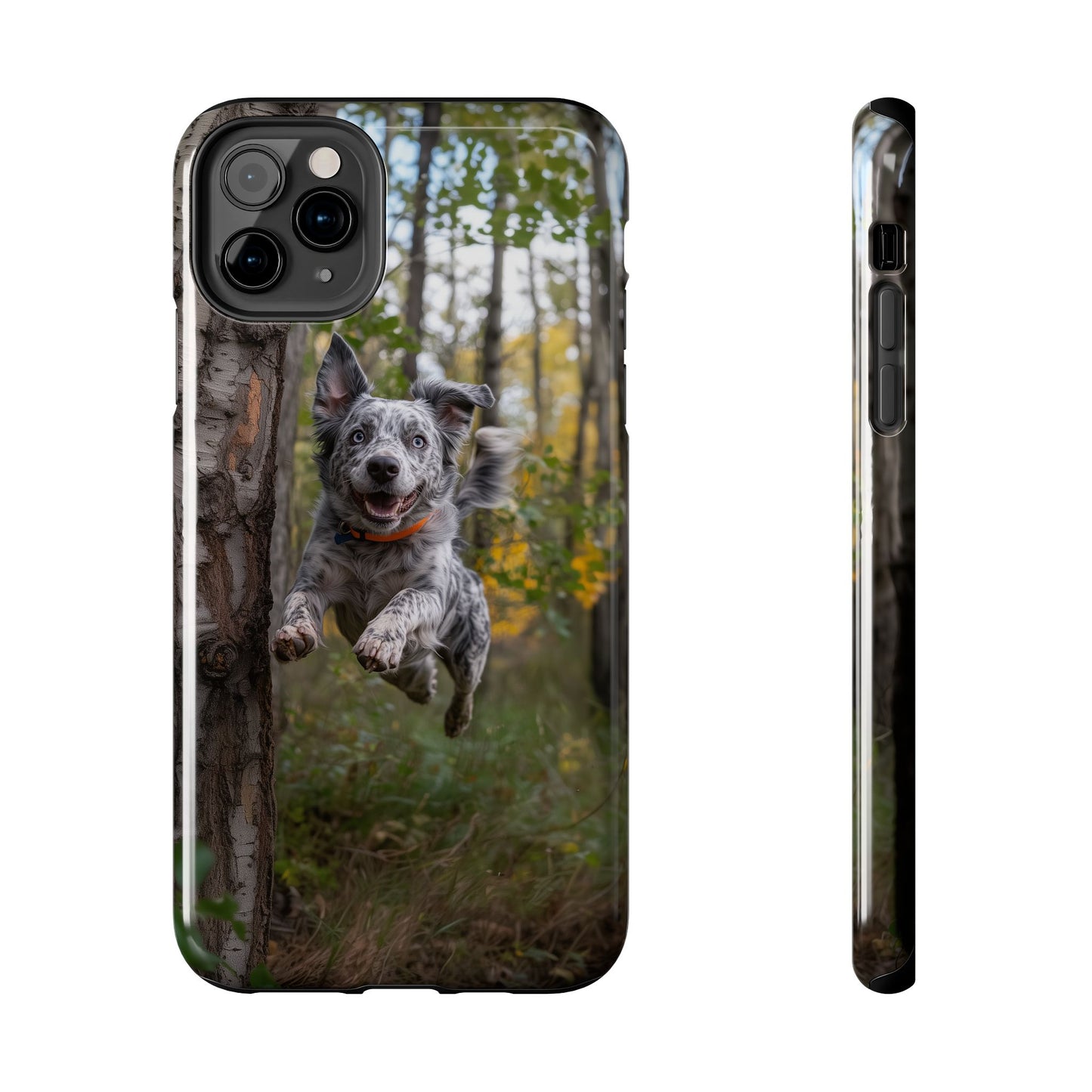 Happy Forest Dog iPhone Case – Nature-Inspired Protective Cover