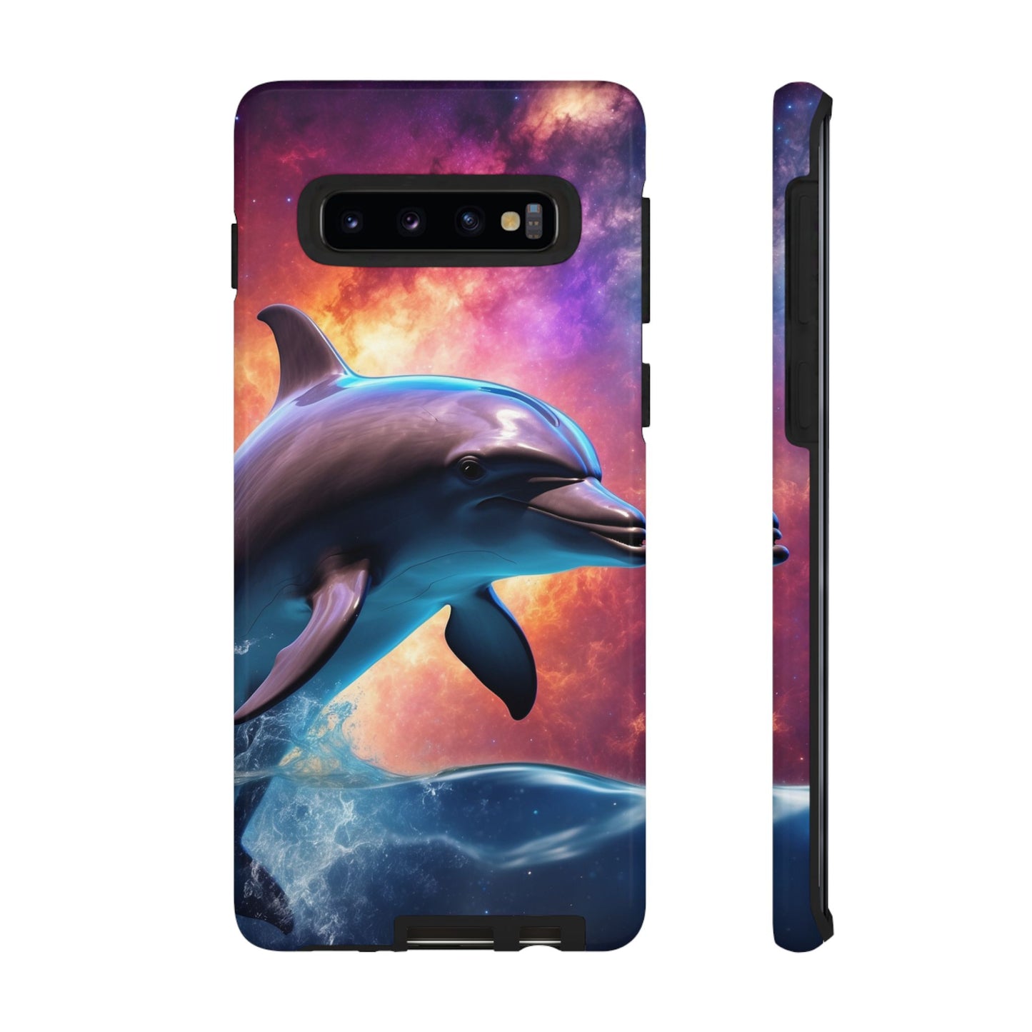 Cosmic Dolphin Galaxy Art - Samsung Galaxy Case