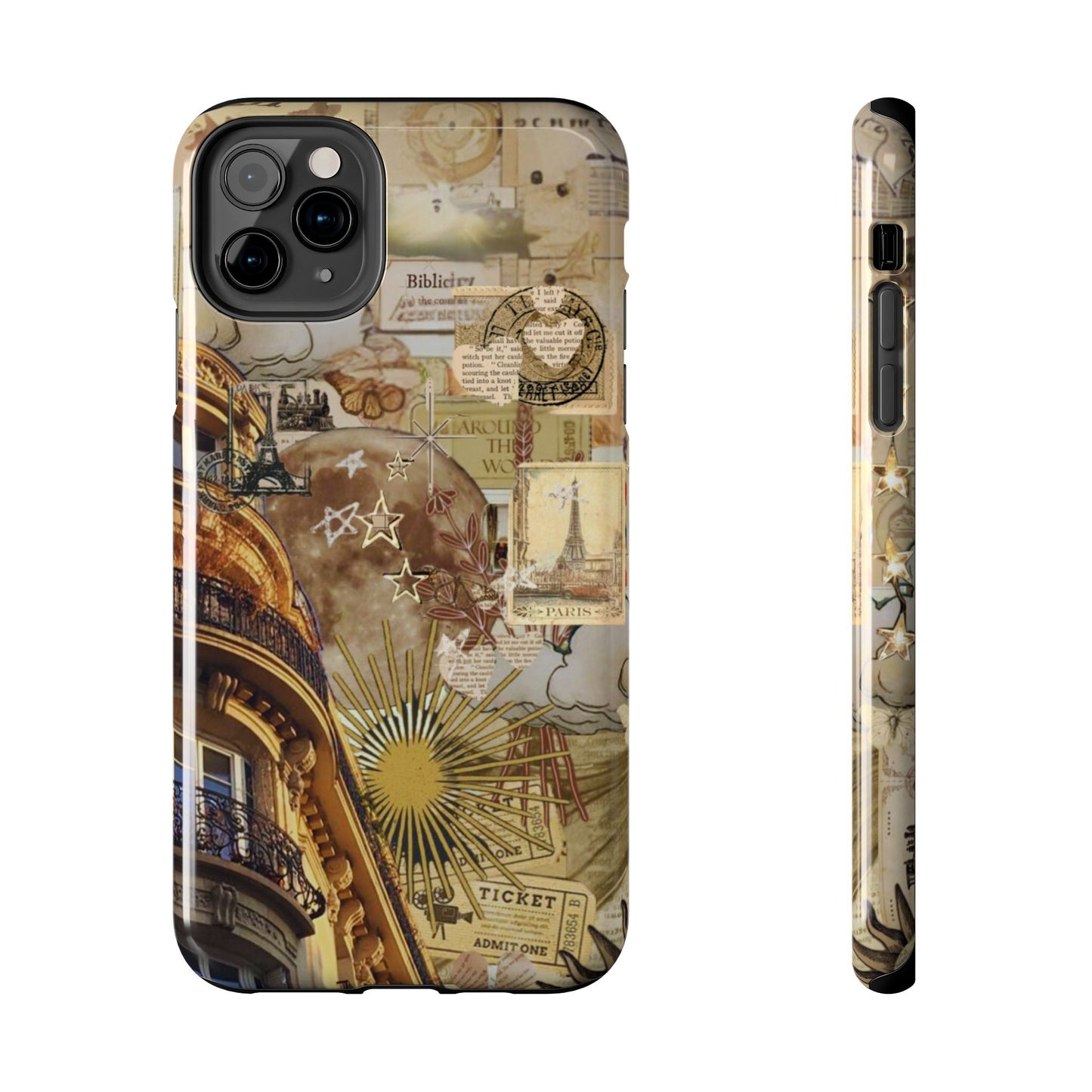 Parisian Dream Collage iPhone Case – Dual - Layer Protection with Vintage French Aesthetic - BOGO Cases