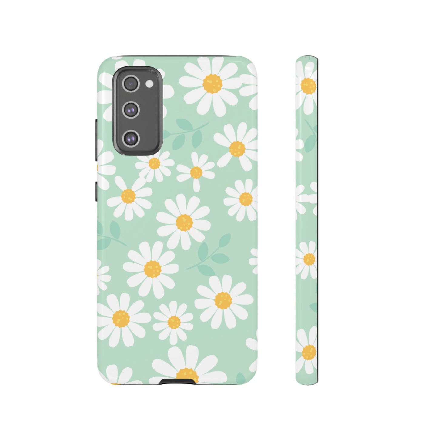 Charming Daisy Floral Tough Samsung Galaxy Case – Spring Pastel Design, Shockproof & Slim