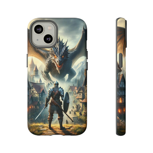 Epic Dragon Warrior Battle Phone Case - Fantasy Adventure Cover for iPhone, Samsung Galaxy & Pixel