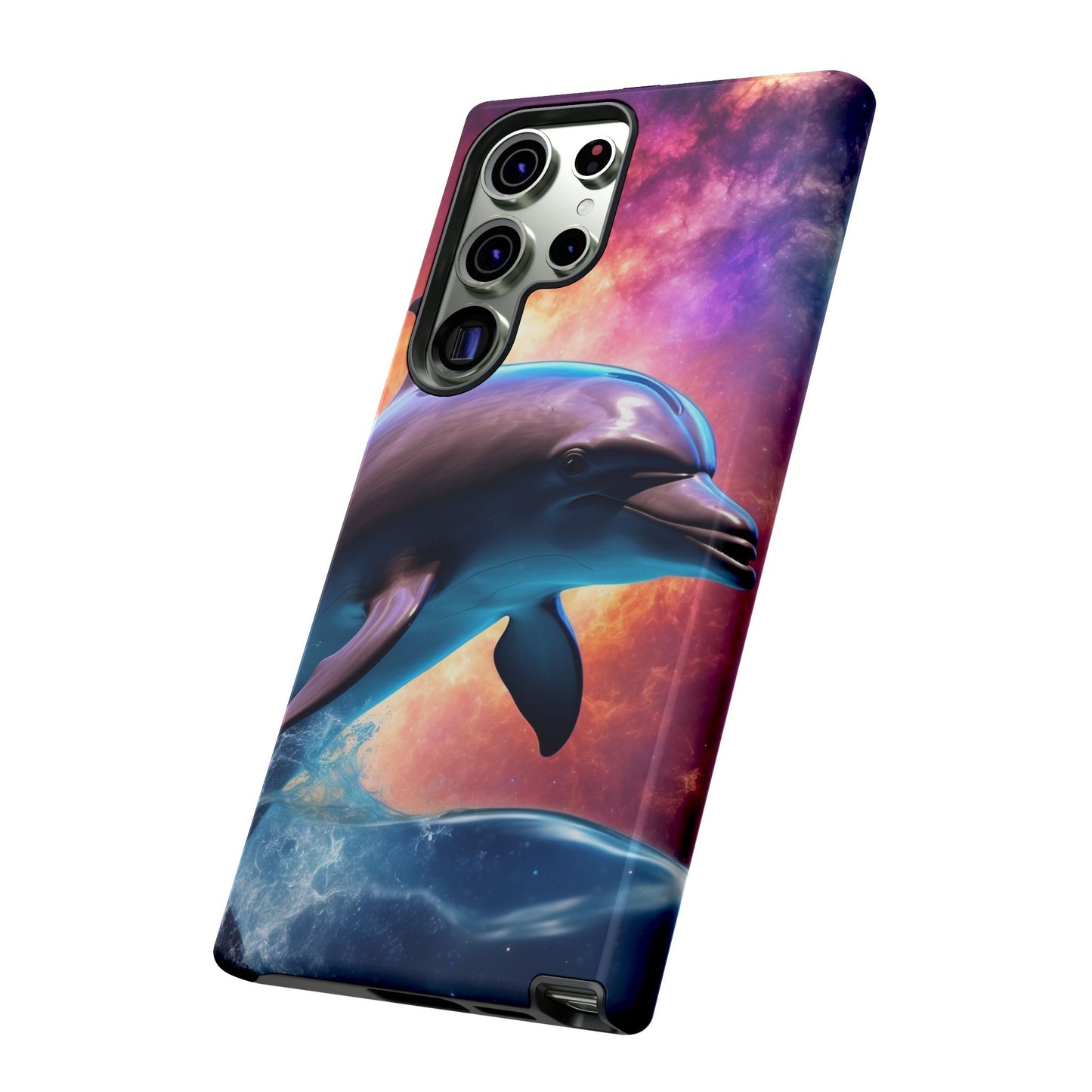 Cosmic Dolphin Galaxy Art - Samsung Galaxy Case