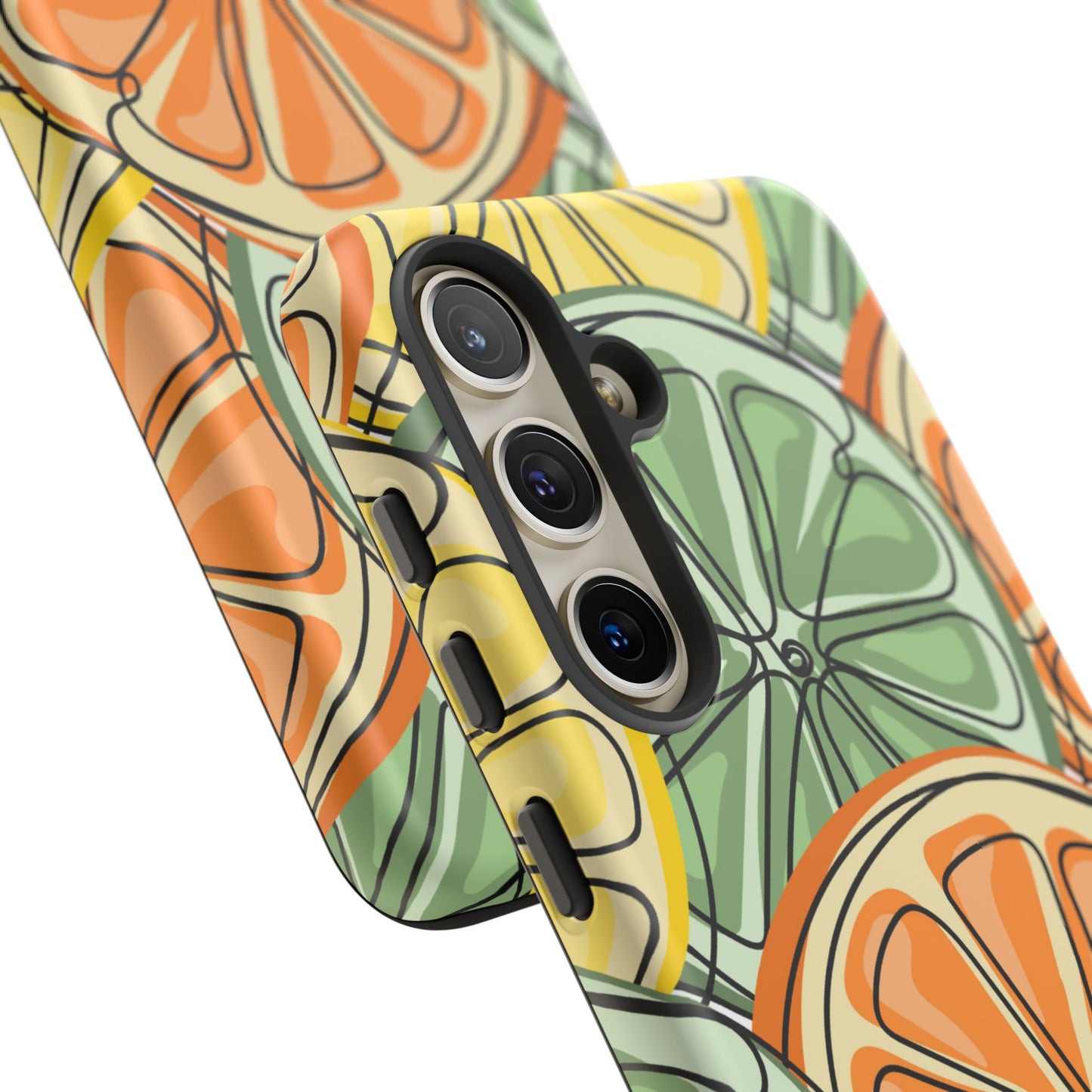 Citrus Zest Tough Samsung Galaxy Case – Bold Lime, Lemon, and Orange Design, Shockproof Protection