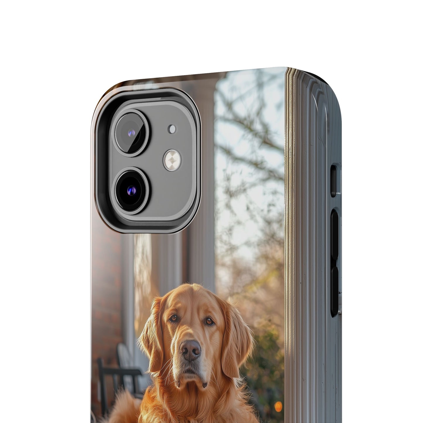 Golden Retriever on Porch - iPhone Series Case