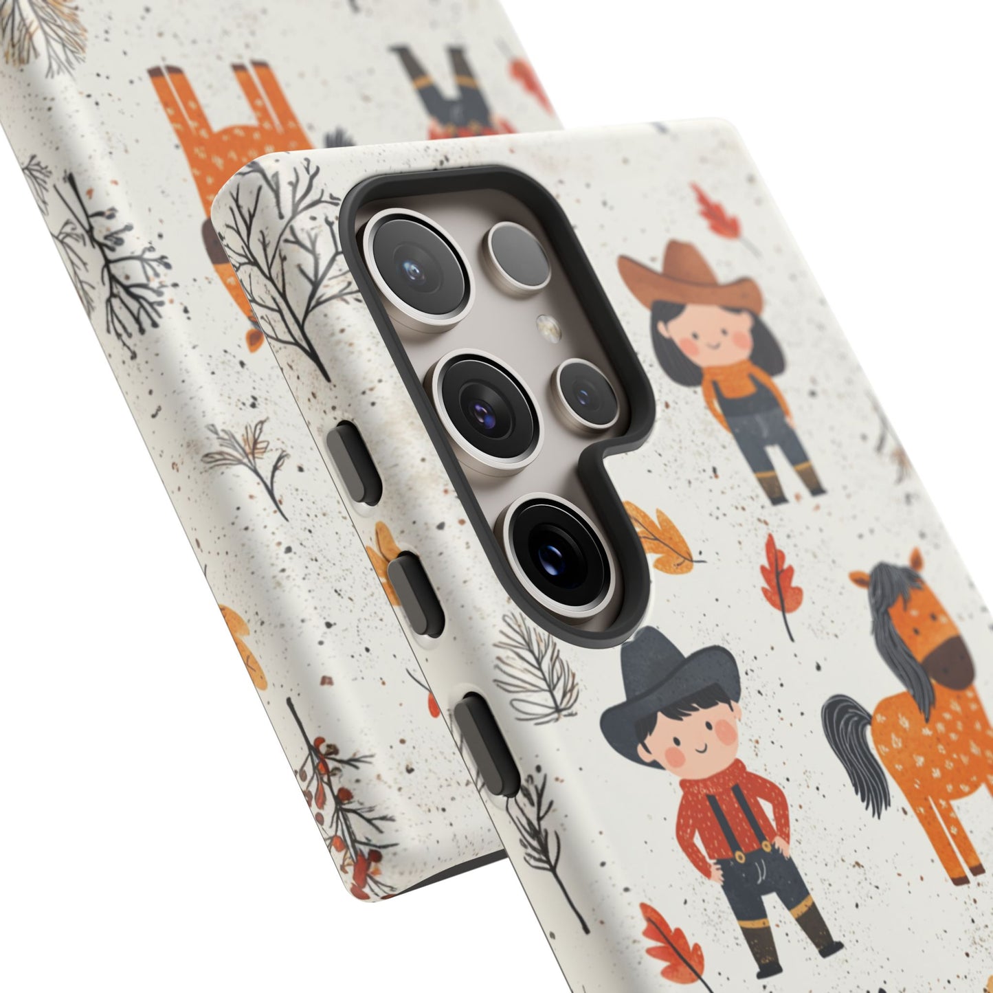 Cowboy Adventures Tough Samsung Galaxy Case – Cute Western Theme, Dual-Layer Protection