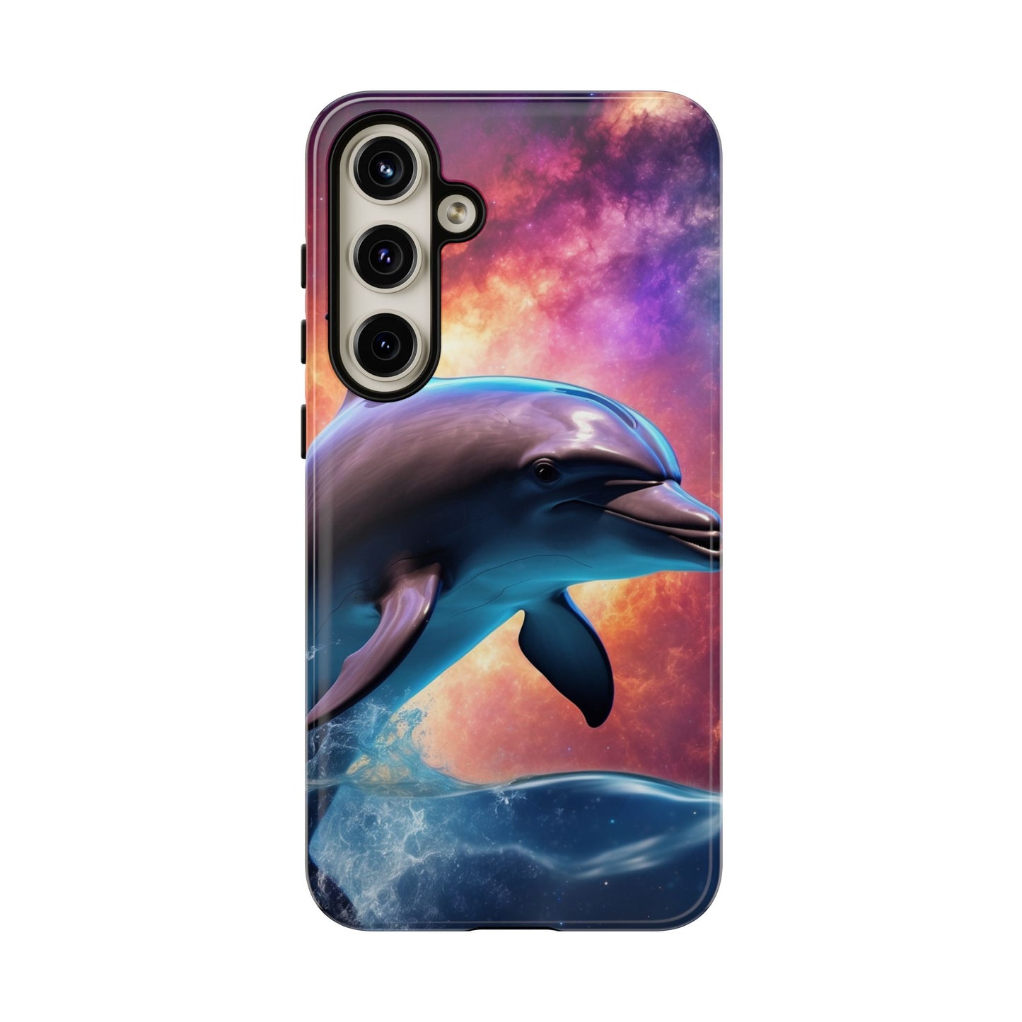 Cosmic Dolphin Galaxy Art - Samsung Galaxy Case