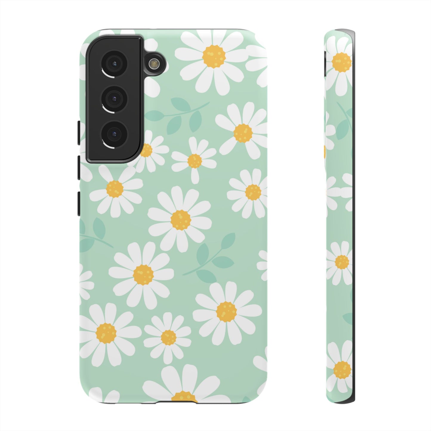 Charming Daisy Floral Tough Samsung Galaxy Case – Spring Pastel Design, Shockproof & Slim