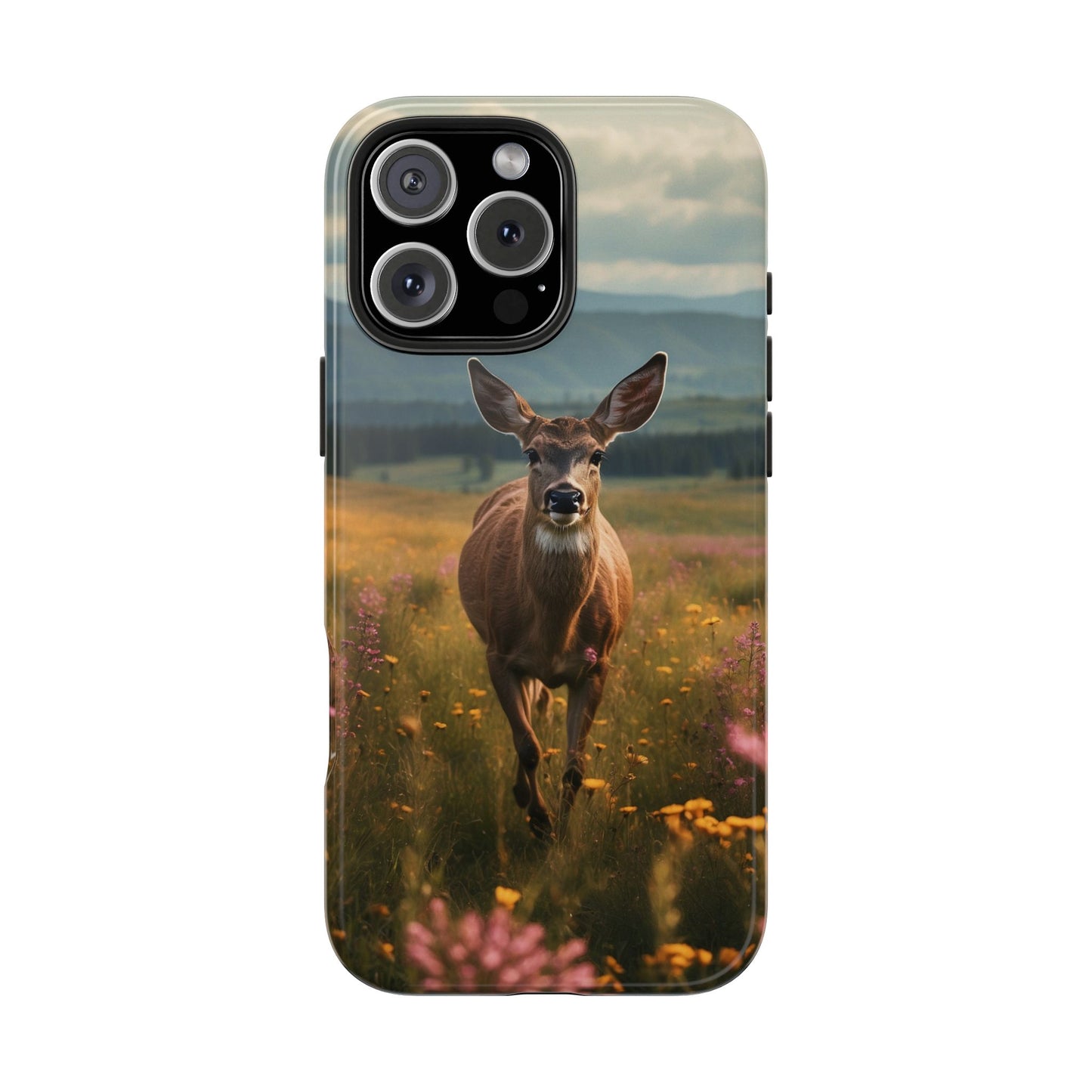 Rustic Meadow Deer – iPhone Case
