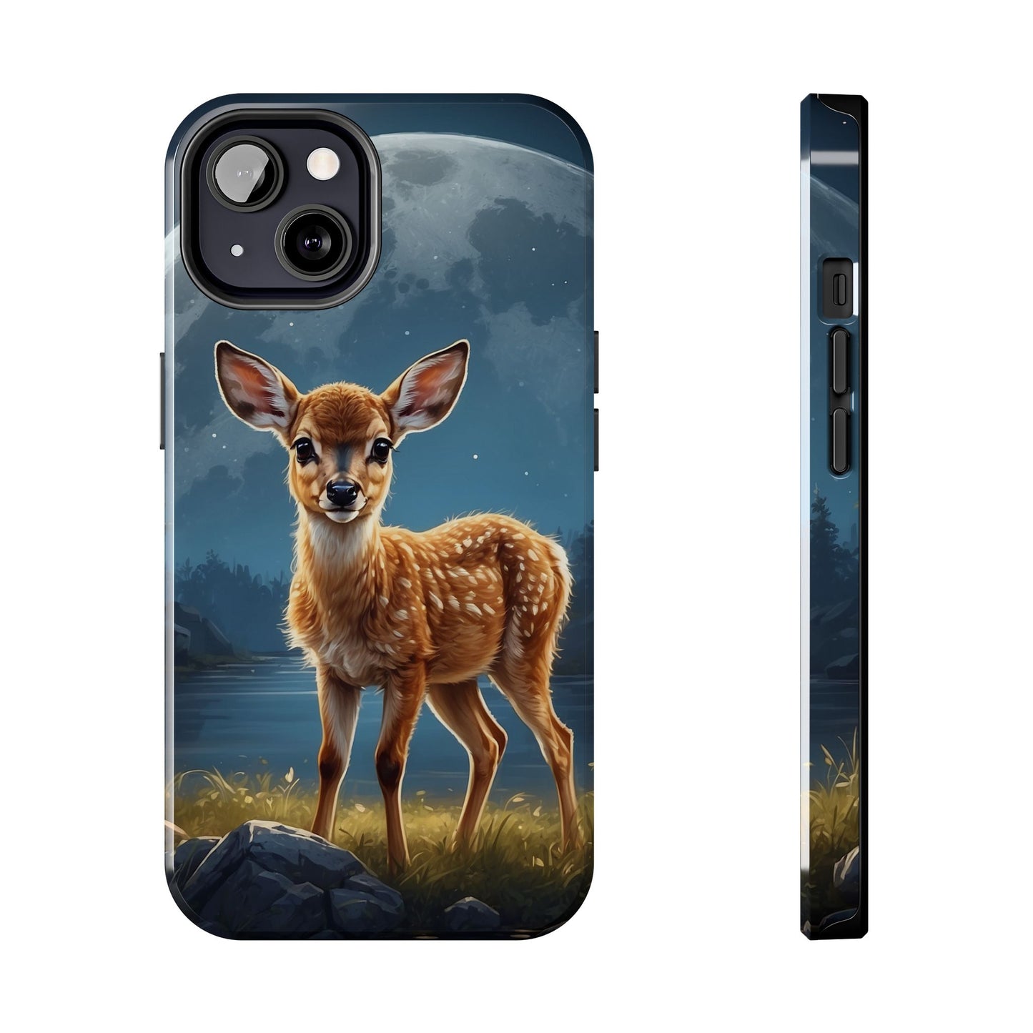 iPhone Case – Enchanted Fawn Under the Moonlit Sky