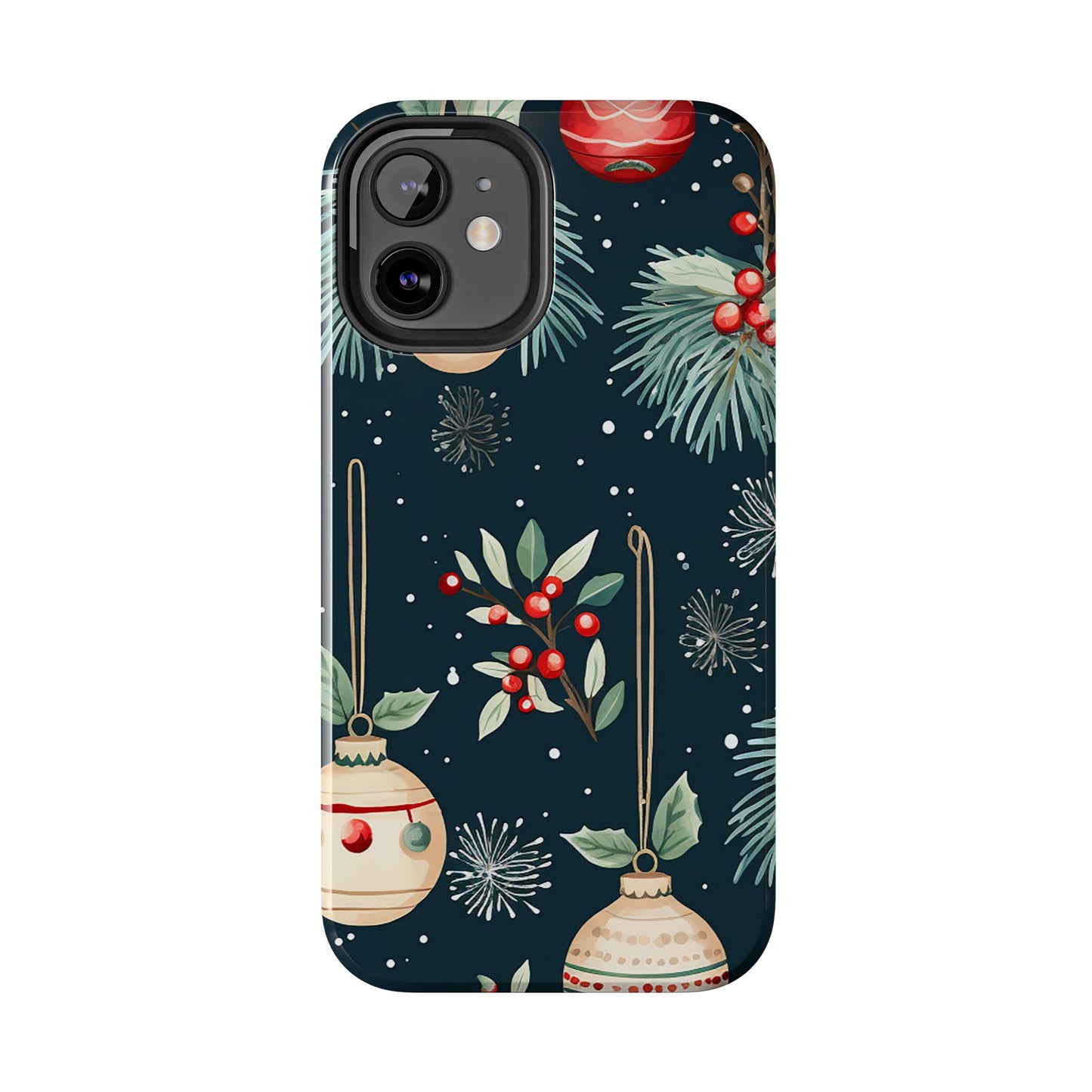 Elegant Christmas Ornaments and Pine - iPhone Series Case