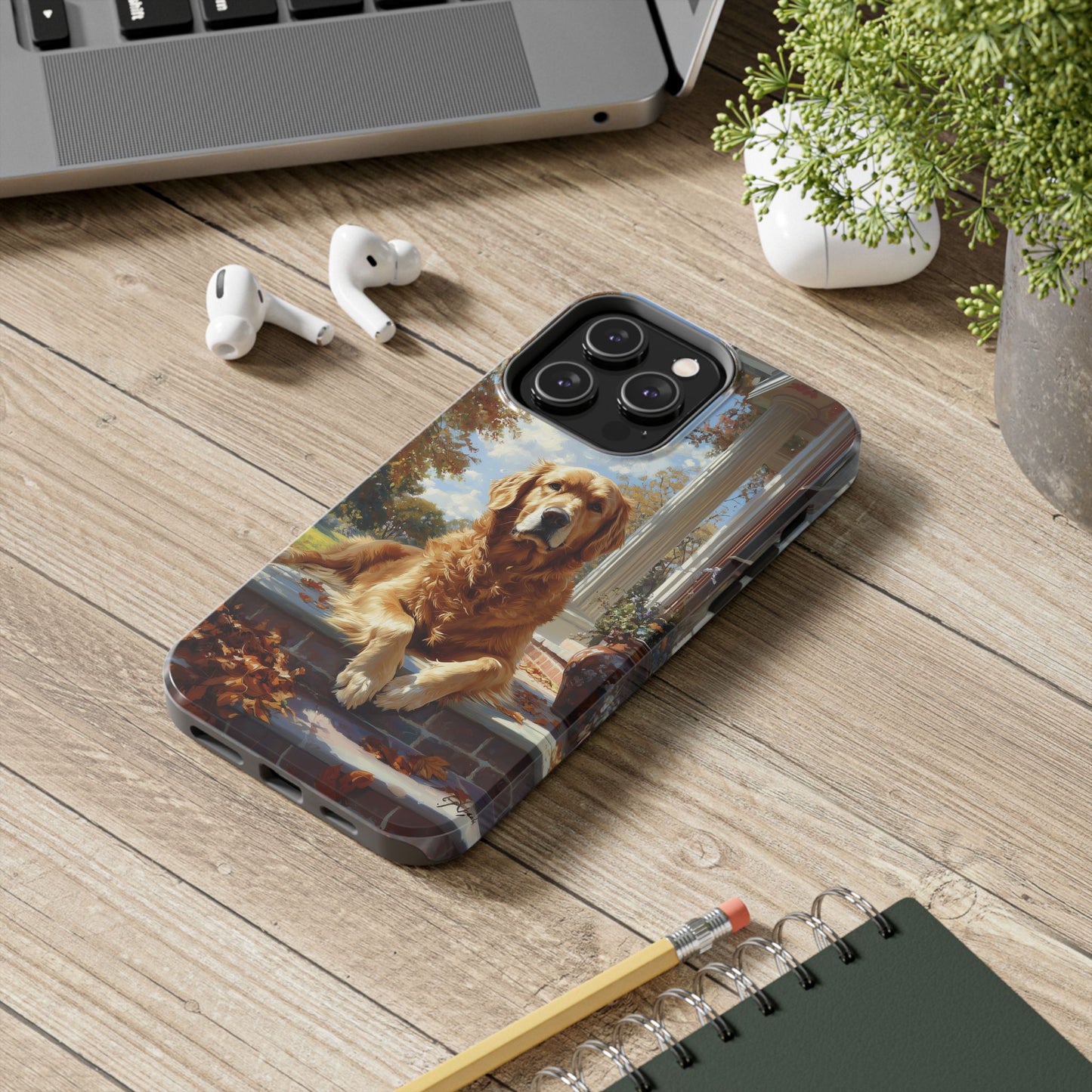 Golden Retriever Autumn Serenity - iPhone Series Case