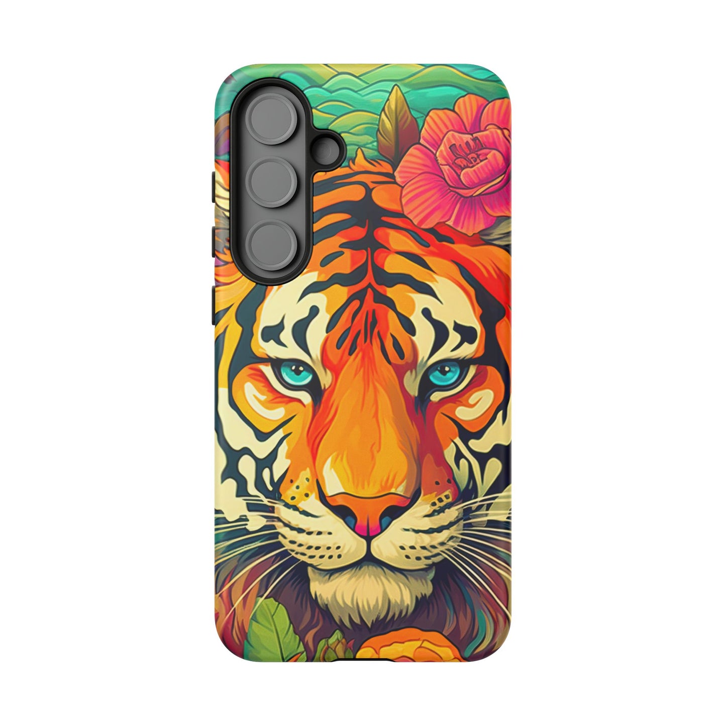 Fierce Rainbow Tiger Art - Samsung Galaxy Case