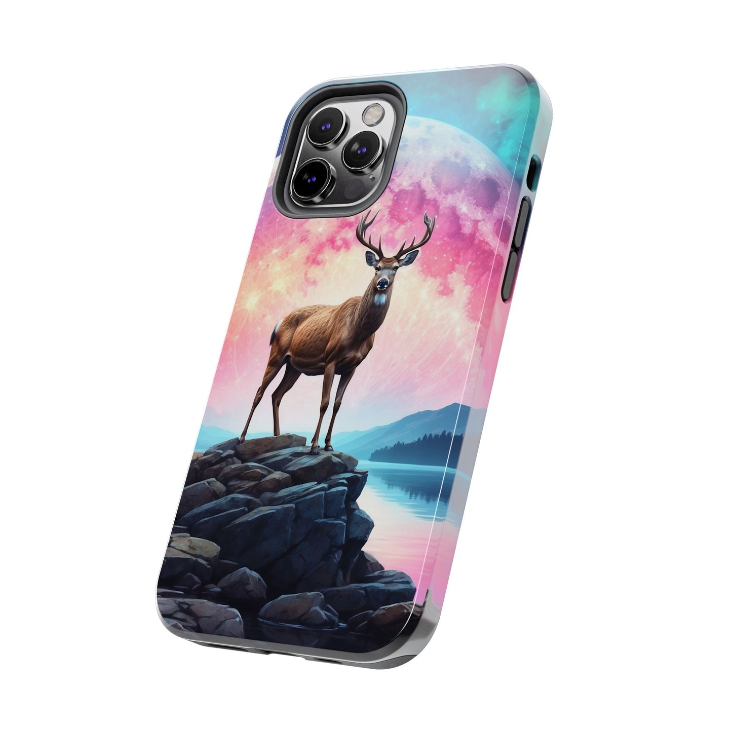 Stag in Moonlit Glow iPhone Case
