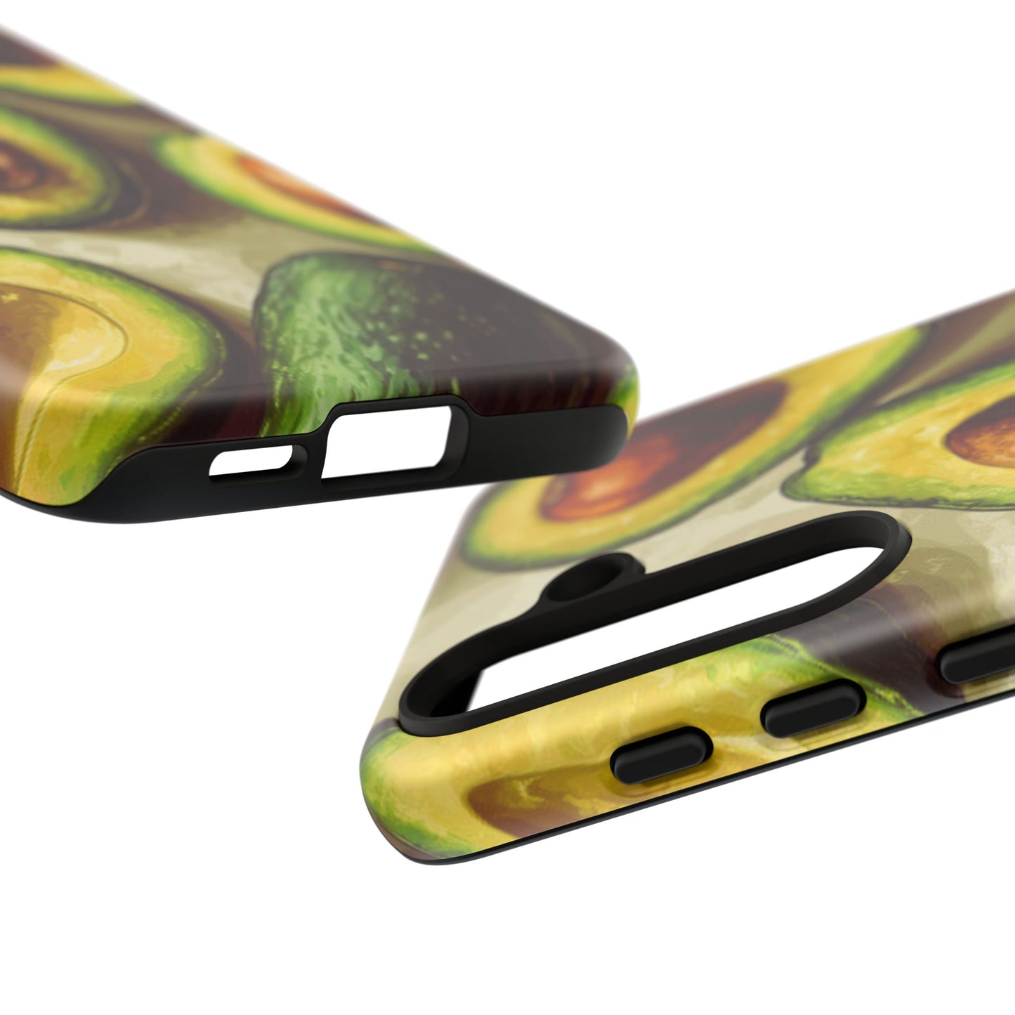 Realistic Avocado Samsung Galaxy  Case – Detailed Green Fruit Design, Shockproof Protection