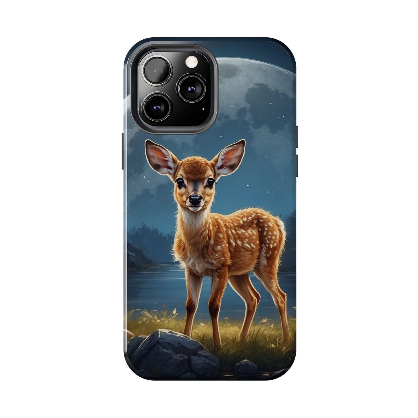 iPhone Case – Enchanted Fawn Under the Moonlit Sky