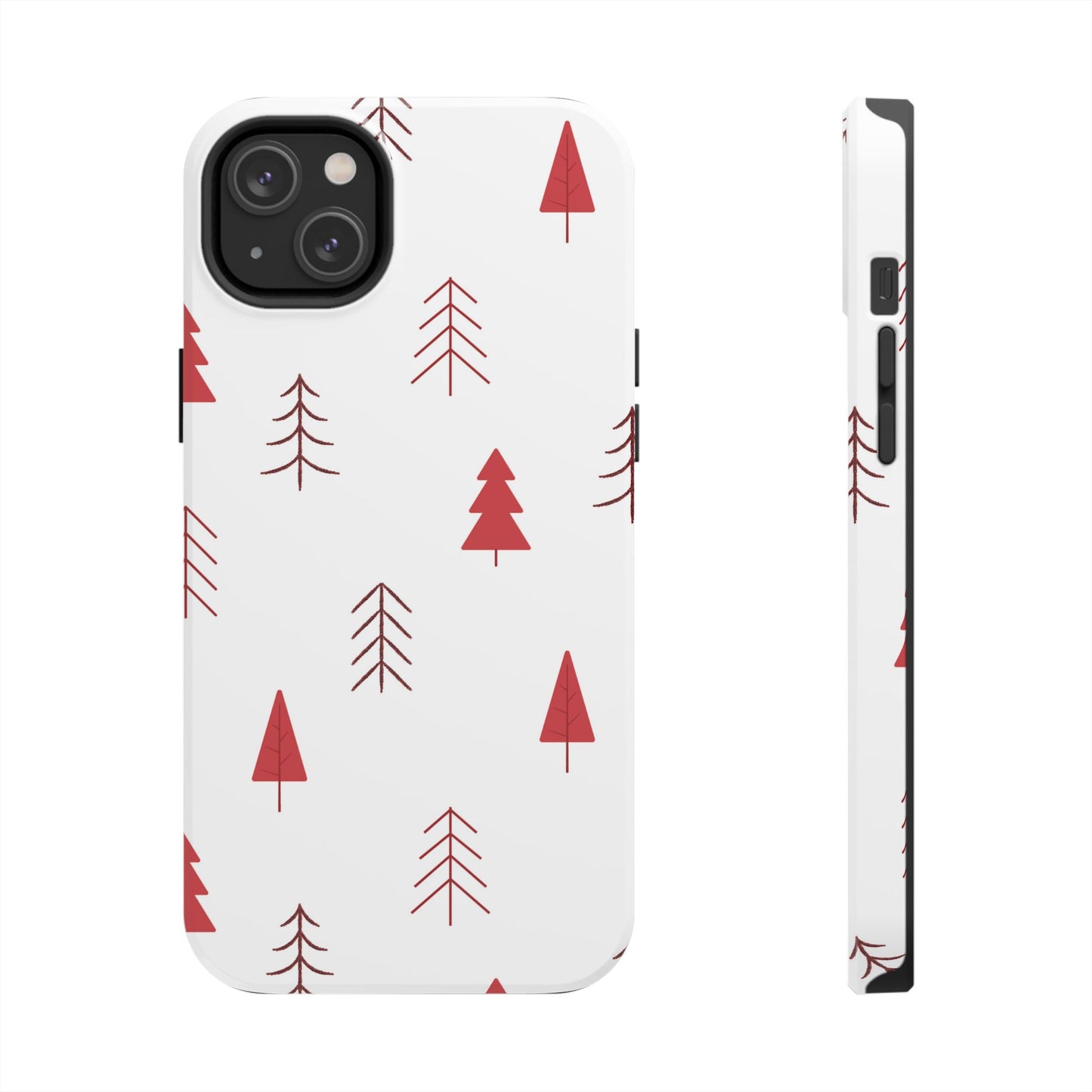 Scandi Red Pine Trees - iPhone Series Case