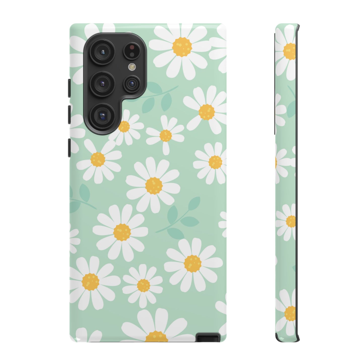 Charming Daisy Floral Tough Samsung Galaxy Case – Spring Pastel Design, Shockproof & Slim