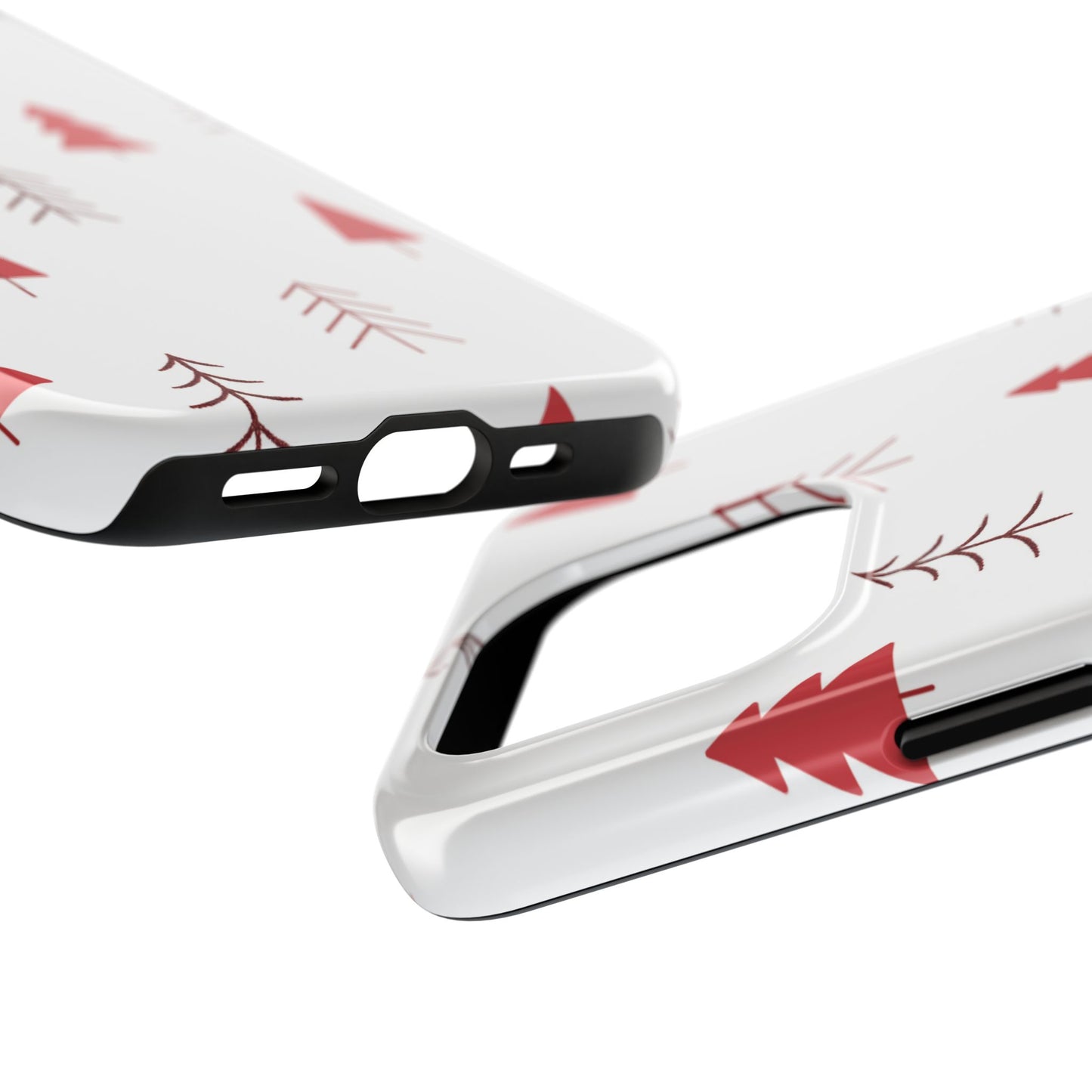 Scandi Red Pine Trees - iPhone Series Case