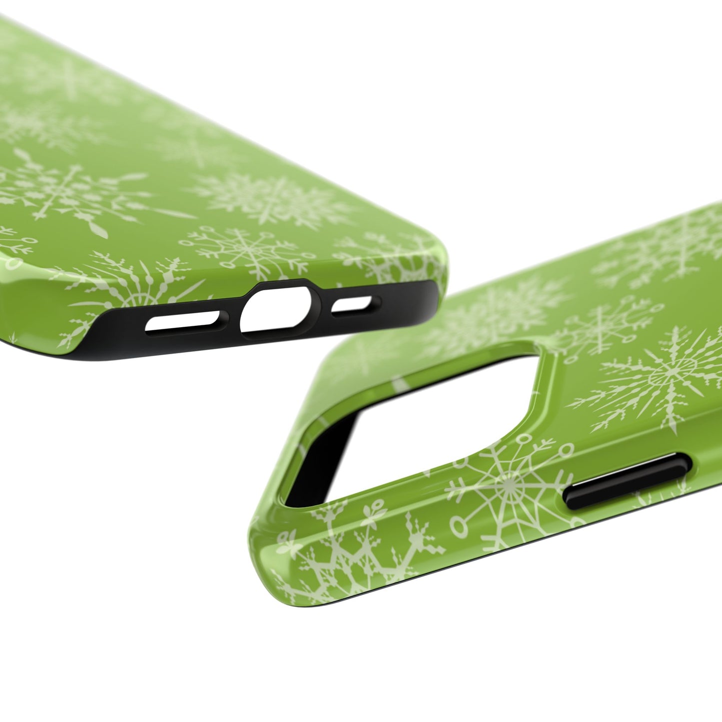 Green Snowflake Pattern – iPhone Series Case