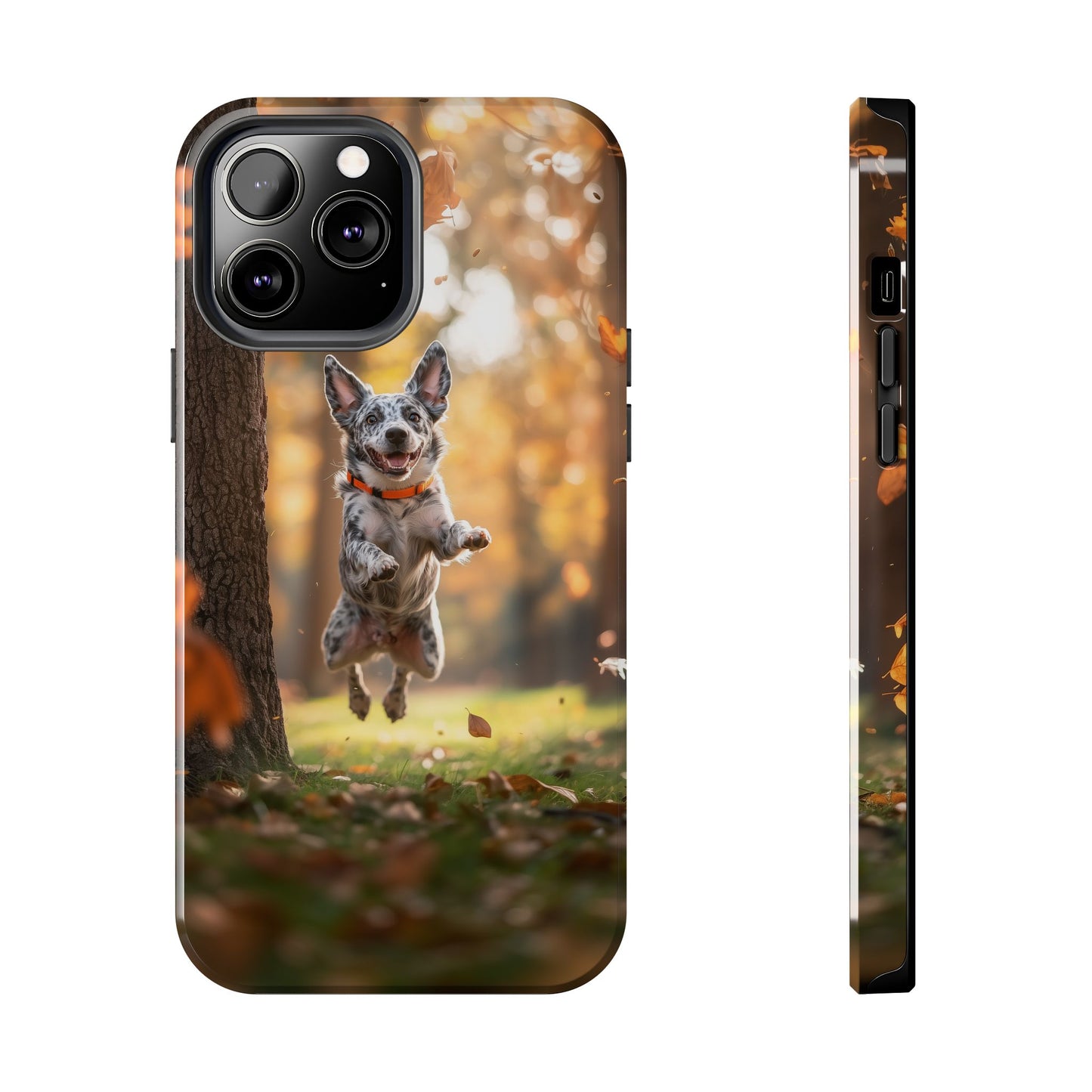 Energetic Blue Heeler Forest Pup Phone Case – Durable Outdoor-Inspired Design
