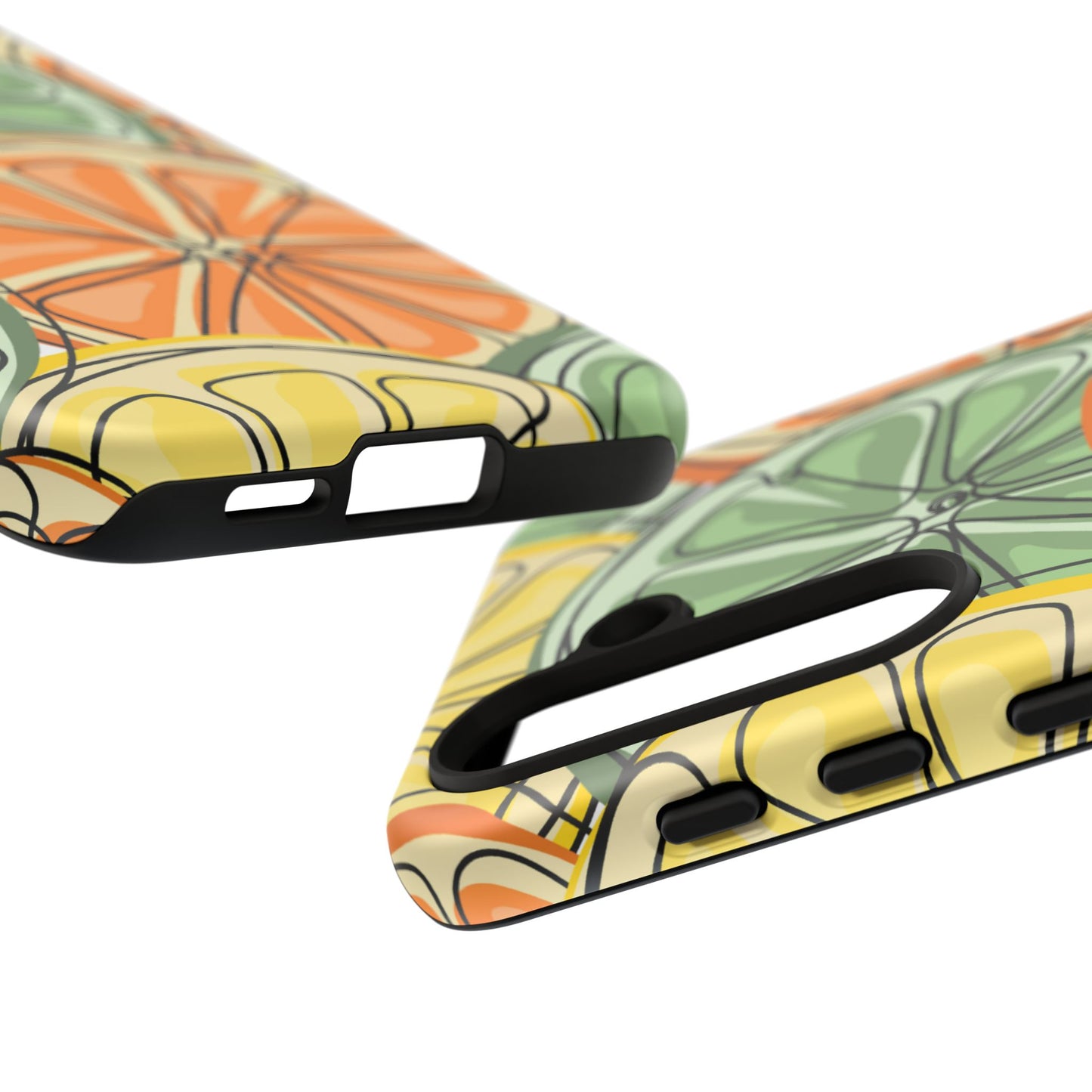 Citrus Zest Tough Samsung Galaxy Case – Bold Lime, Lemon, and Orange Design, Shockproof Protection