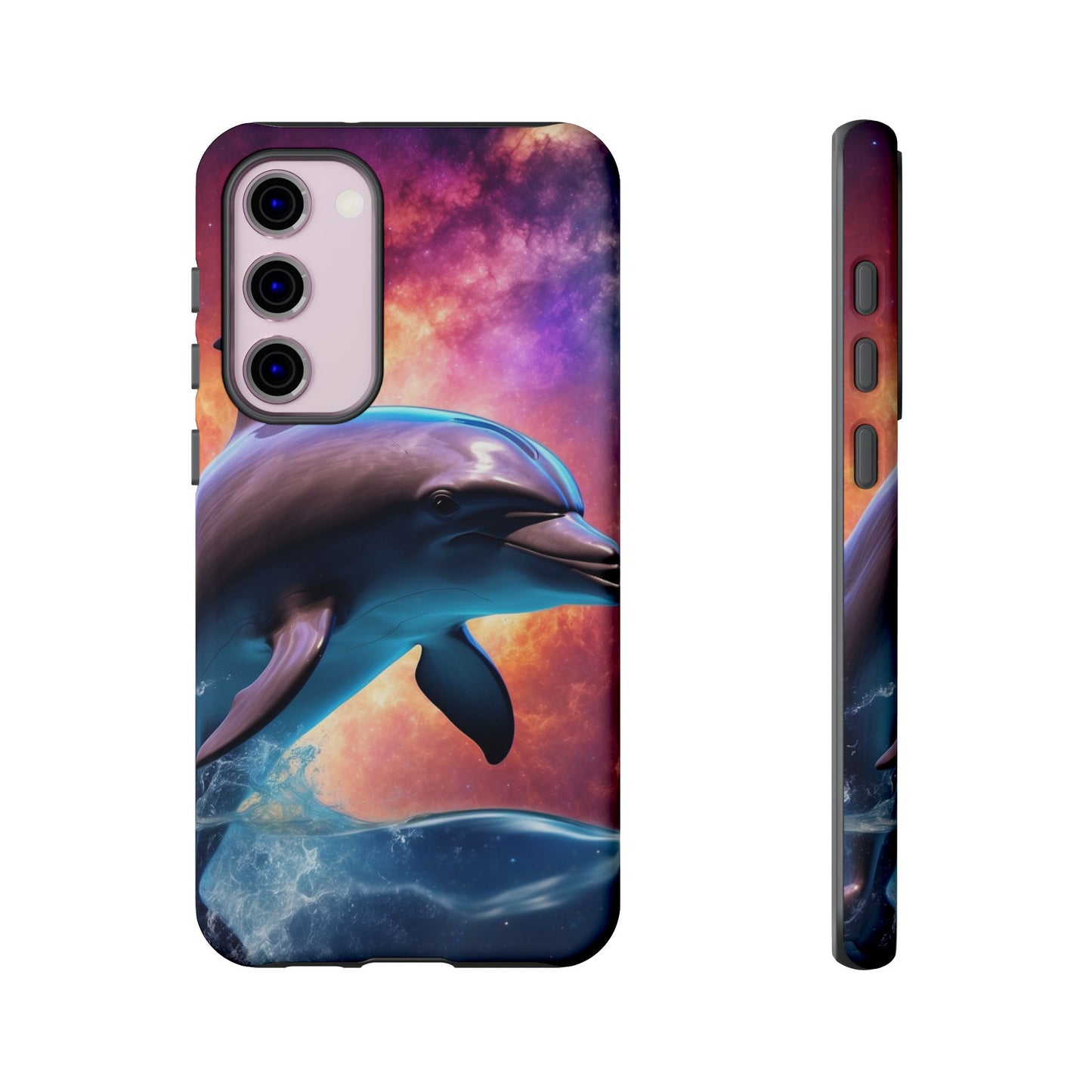 Cosmic Dolphin Galaxy Art - Samsung Galaxy Case