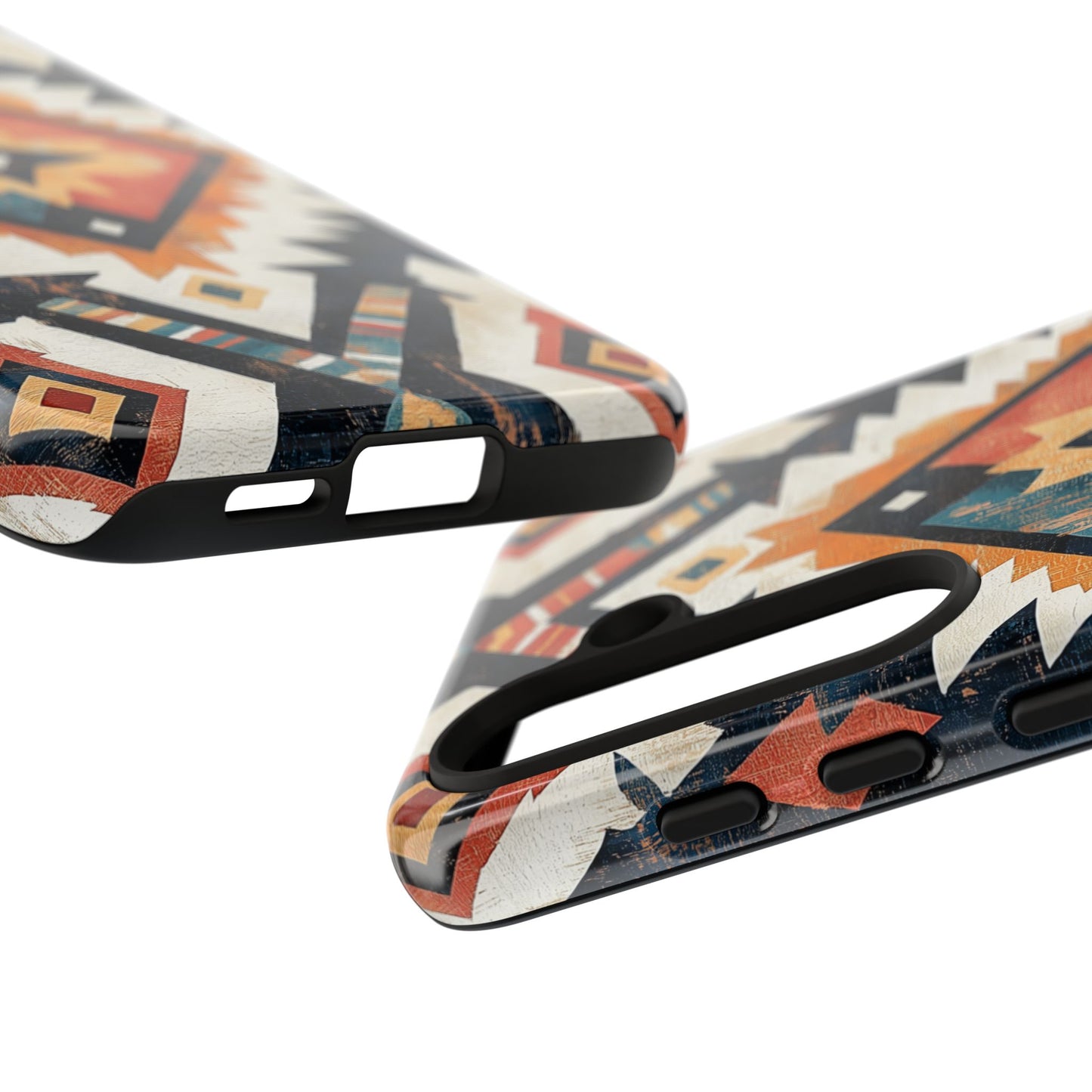 Vintage Southwestern Diamond Tough Samsung Galaxy Case – Rustic Tribal Design, Dual-Layer Protection