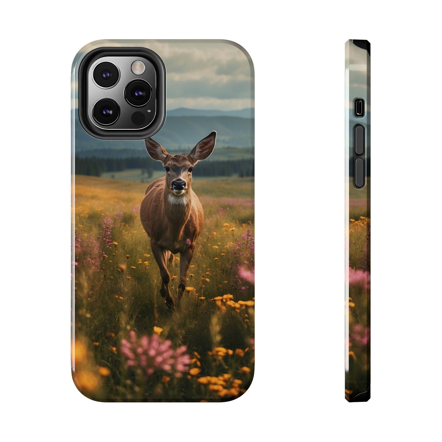 Rustic Meadow Deer – iPhone Case