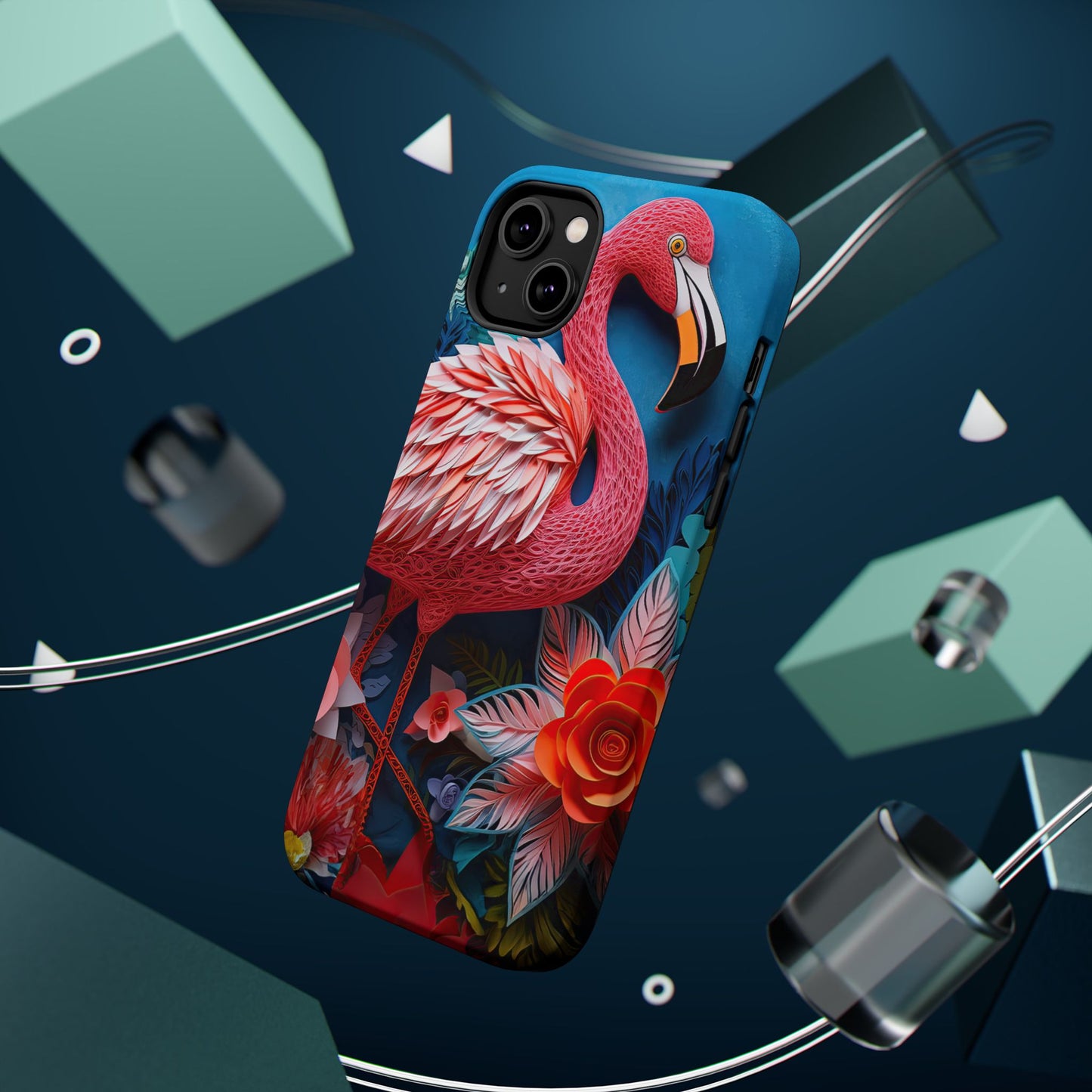 Flamingo Dreams – Bold Tropical MagSafe iPhone Case
