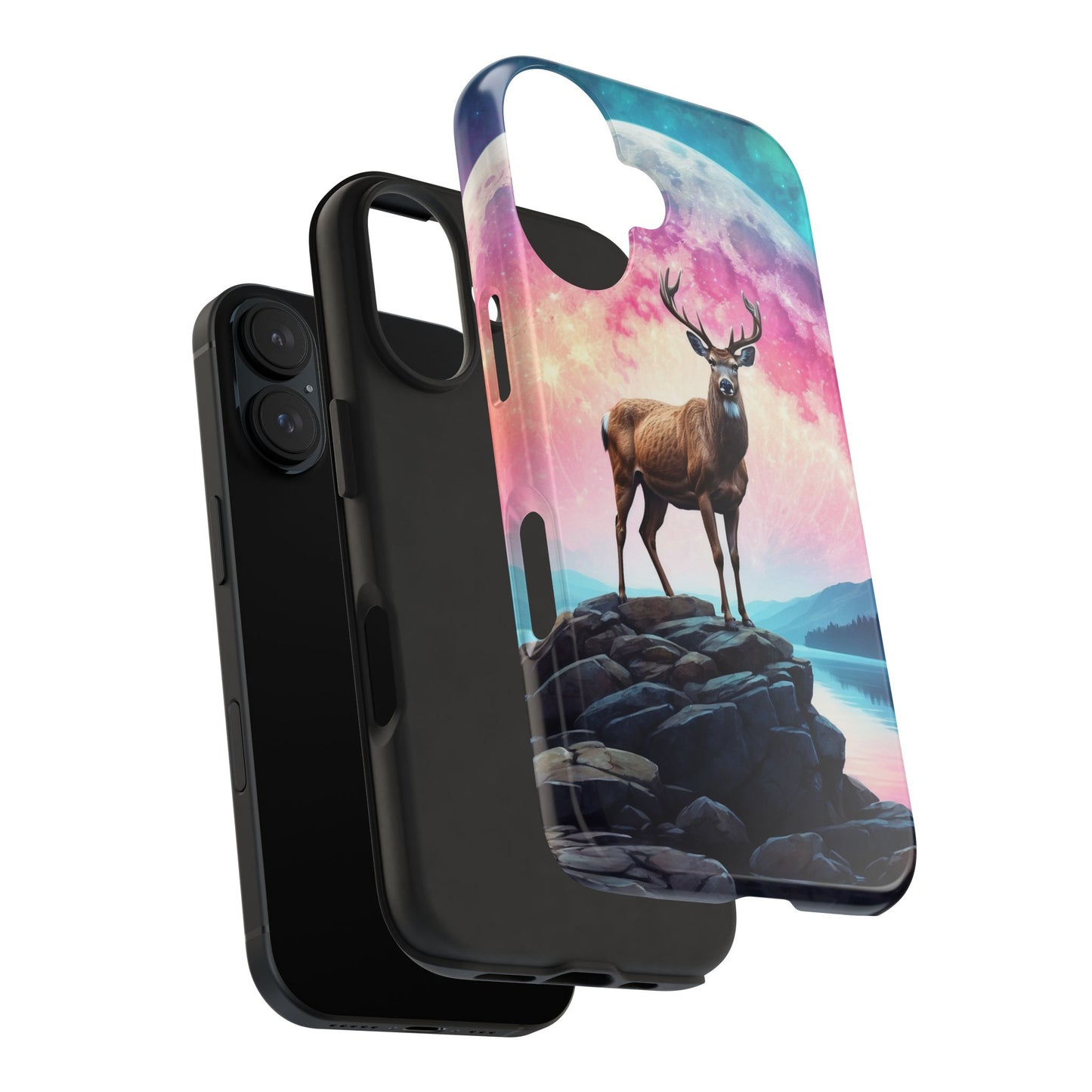 Stag in Moonlit Glow iPhone Case