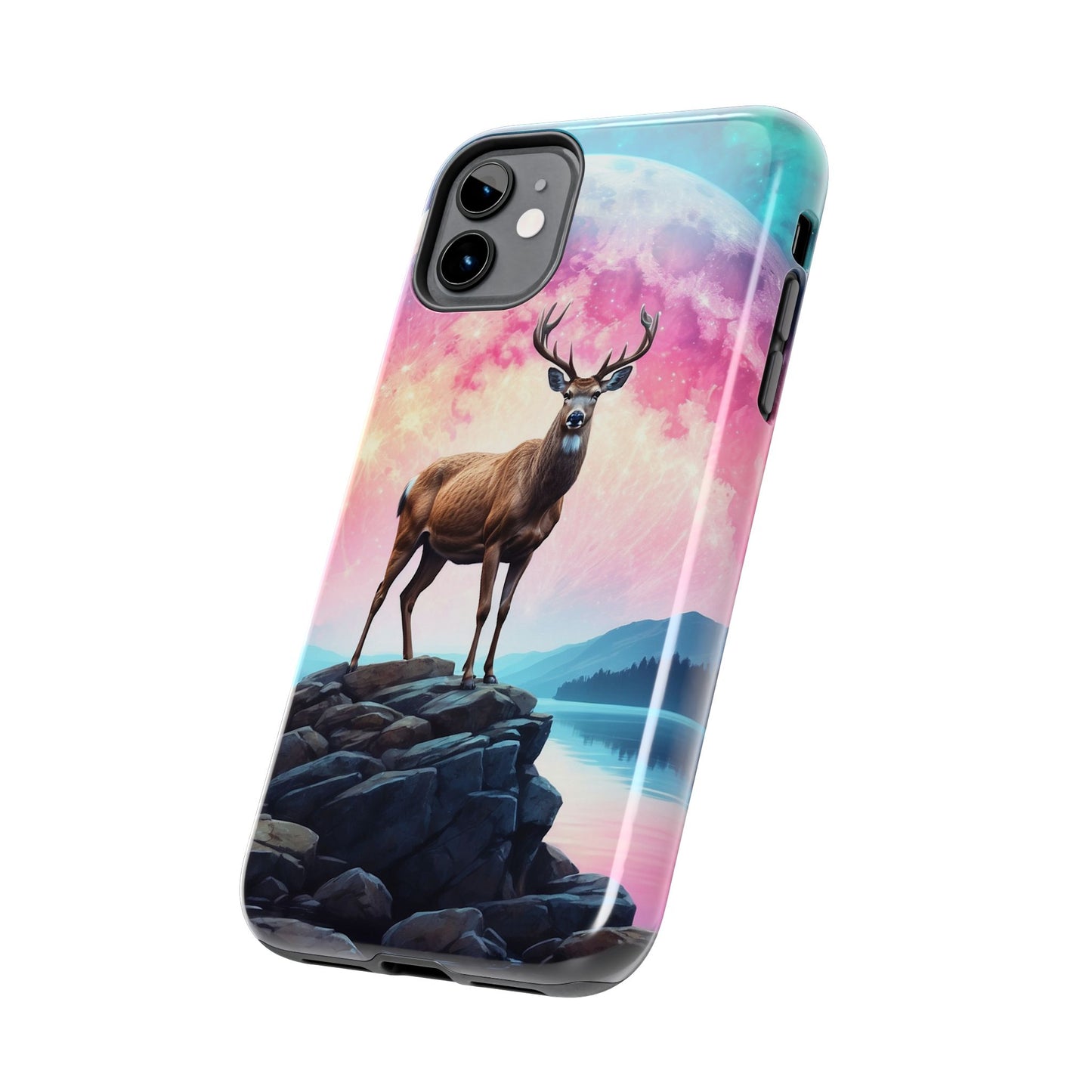Stag in Moonlit Glow iPhone Case