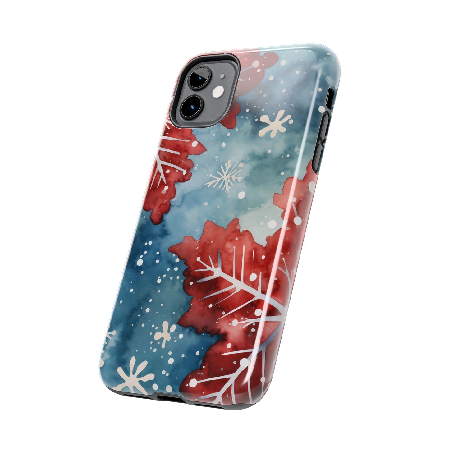 Crimson Snowflake Charm – iPhone Case Details: