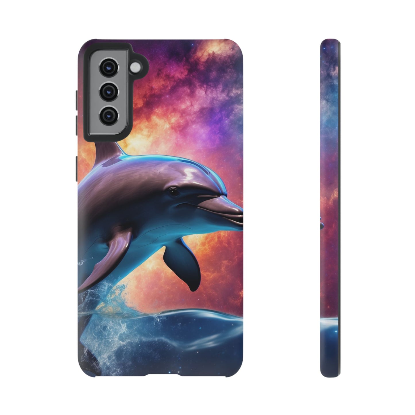 Cosmic Dolphin Galaxy Art - Samsung Galaxy Case