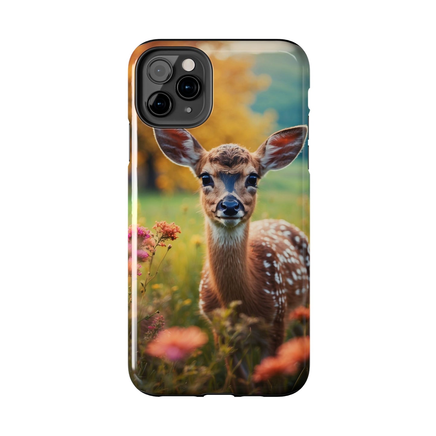 Golden Meadow Fawn iPhone Case