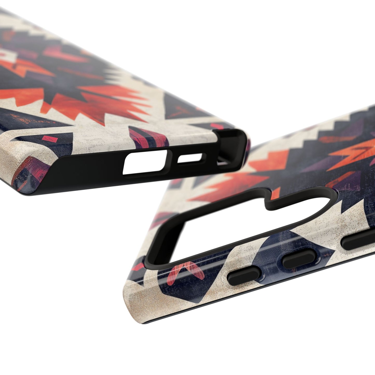 Boho Tribal Starburst Tough Samsung Galaxy  Case – Vibrant Geometric Design, Dual-Layer Protection