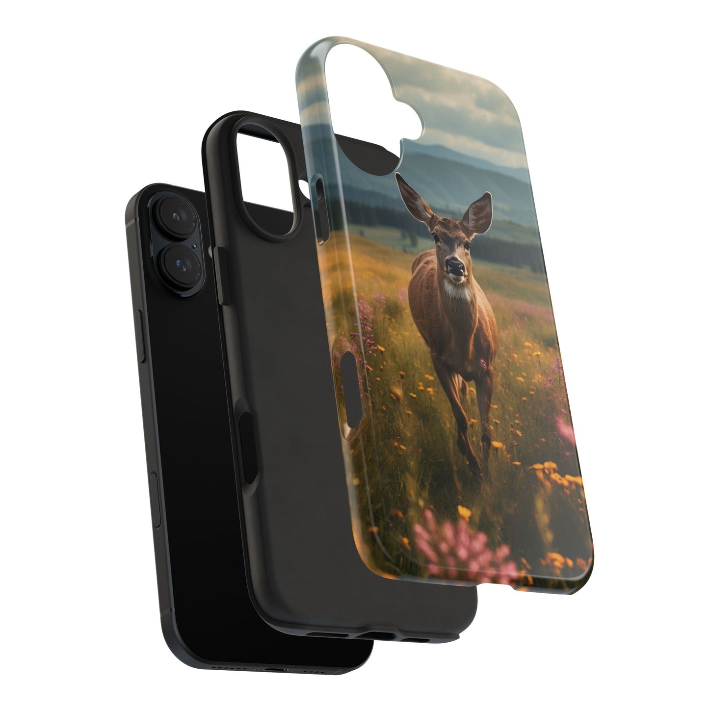 Rustic Meadow Deer – iPhone Case