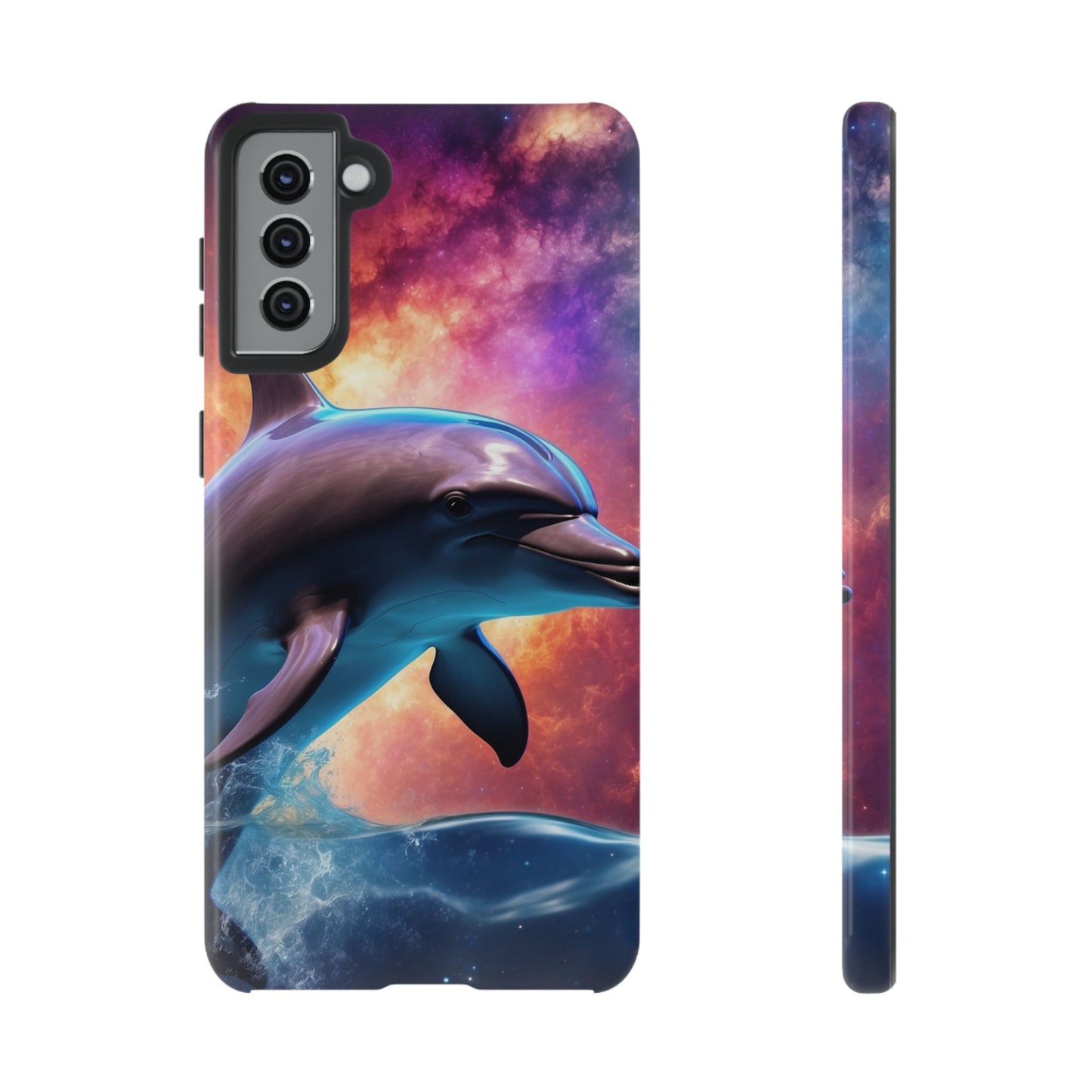 Cosmic Dolphin Galaxy Art - Samsung Galaxy Case