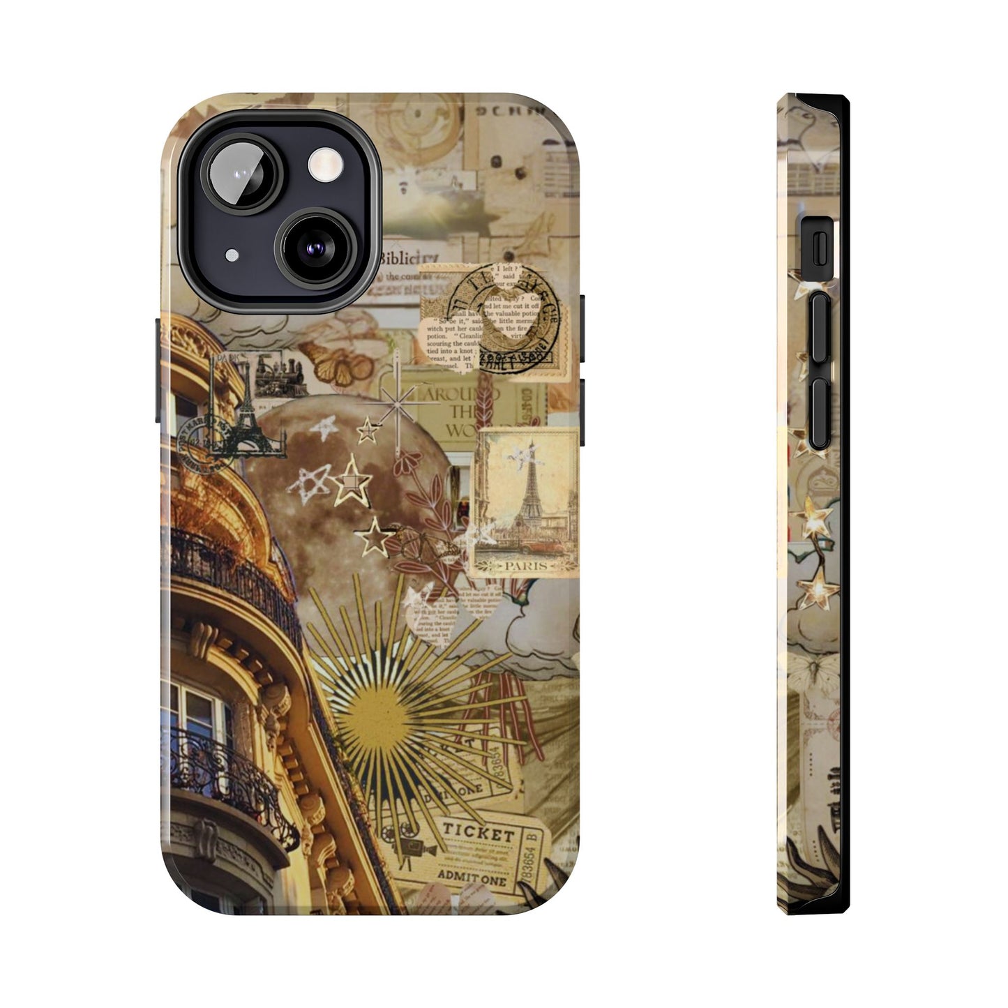 Parisian Dream Collage iPhone Case – Dual - Layer Protection with Vintage French Aesthetic - BOGO Cases