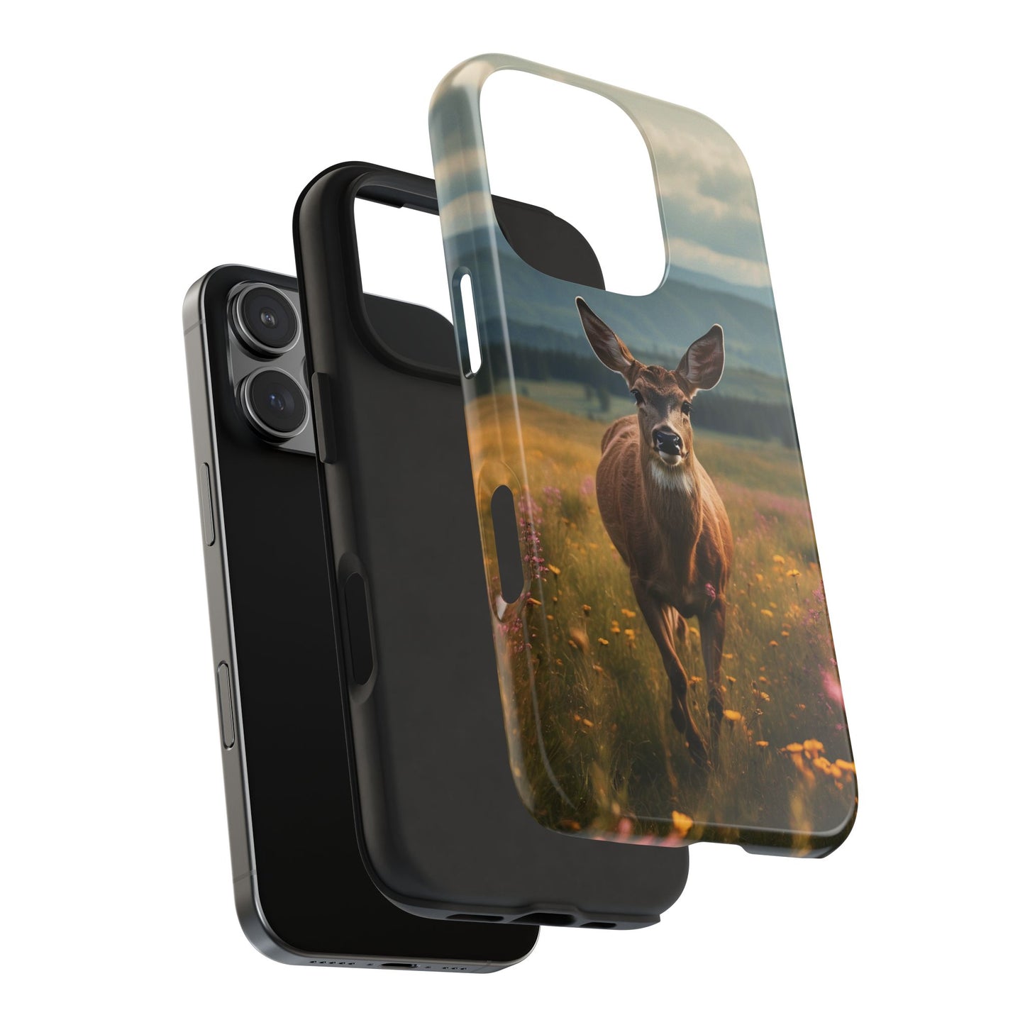 Rustic Meadow Deer – iPhone Case