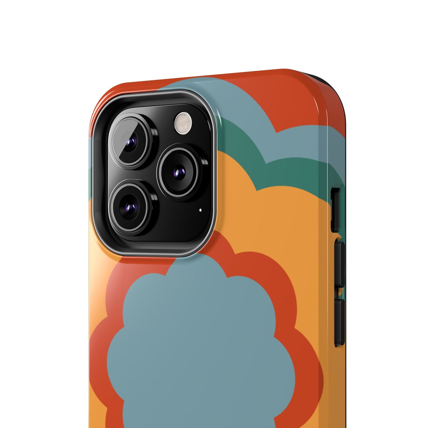 Retro Flower Power iPhone Case – Bold 70s-Inspired Design with Dual-Layer Protection